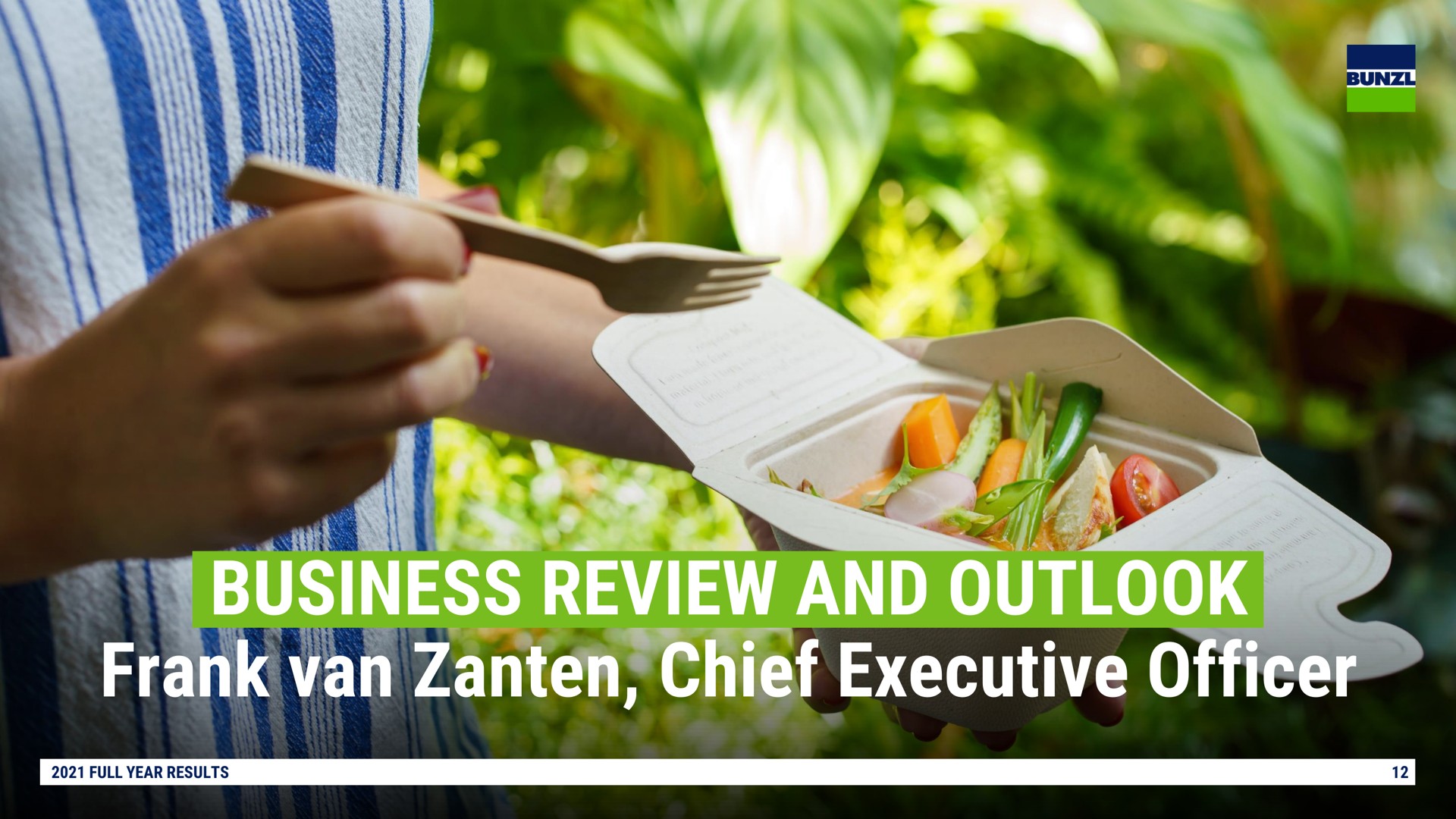 business review and outlook frank van chief executive officer | Bunzl