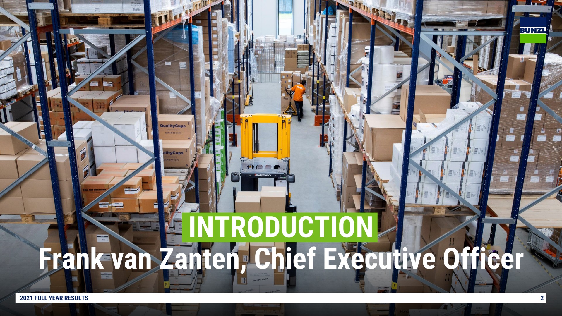 introduction frank van chief executive officer | Bunzl