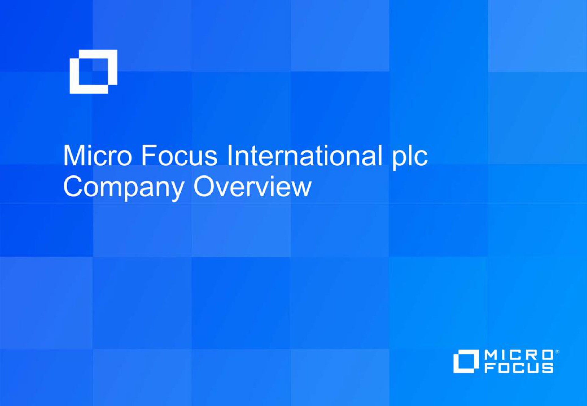 micro focus international company overview | Micro Focus