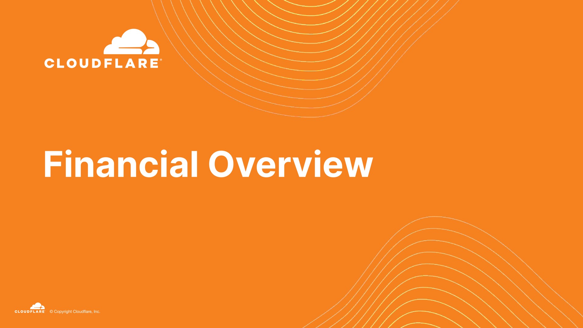 financial overview | Cloudflare