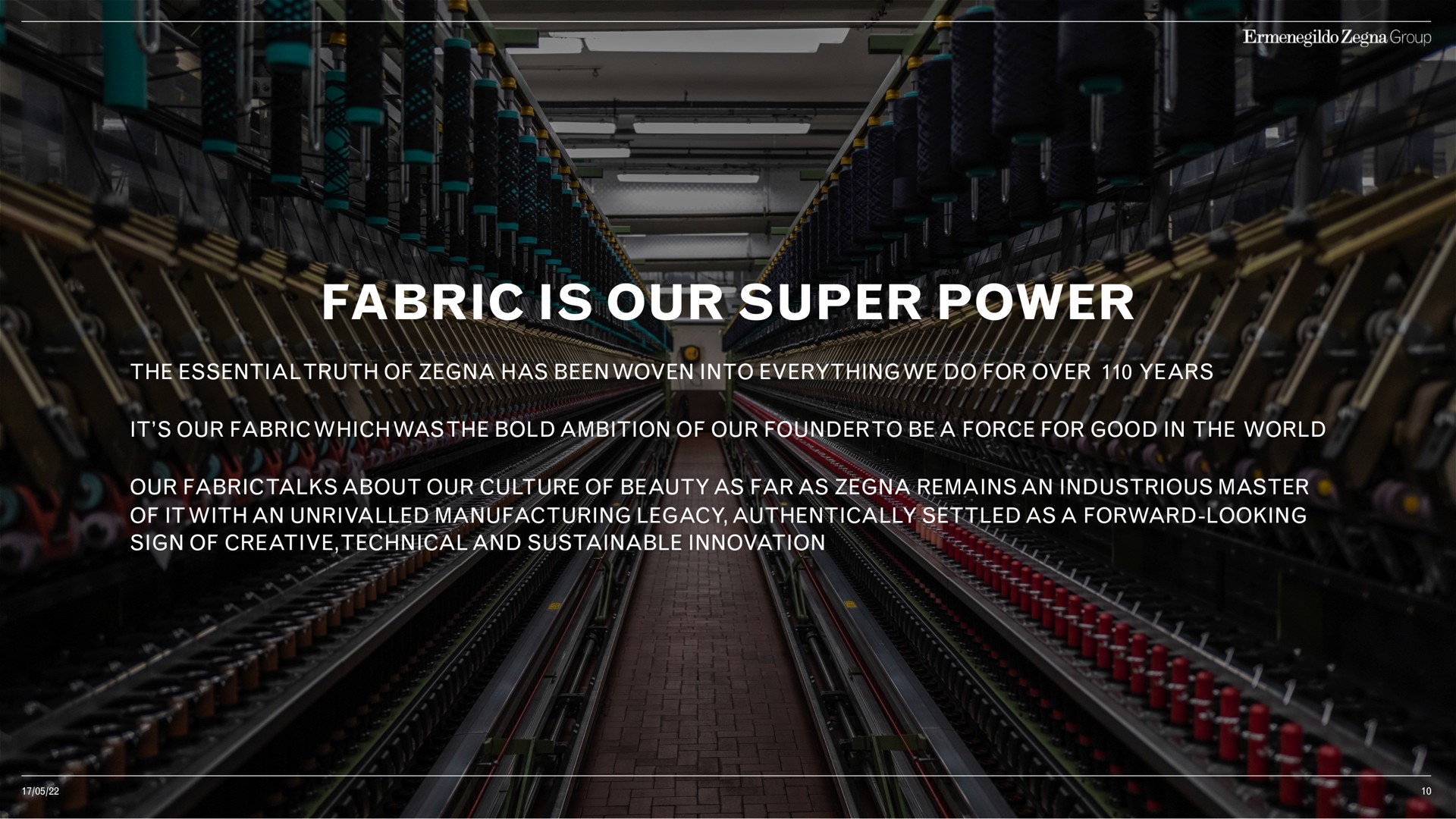 fabric is our super power alas he | Zegna