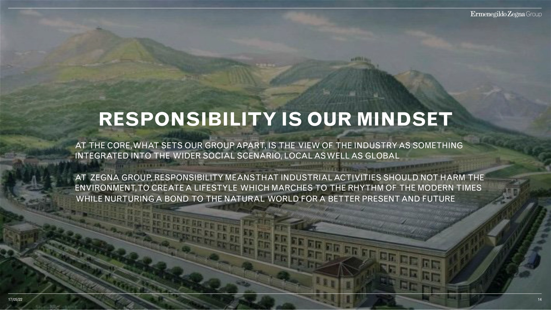 responsibility is our | Zegna