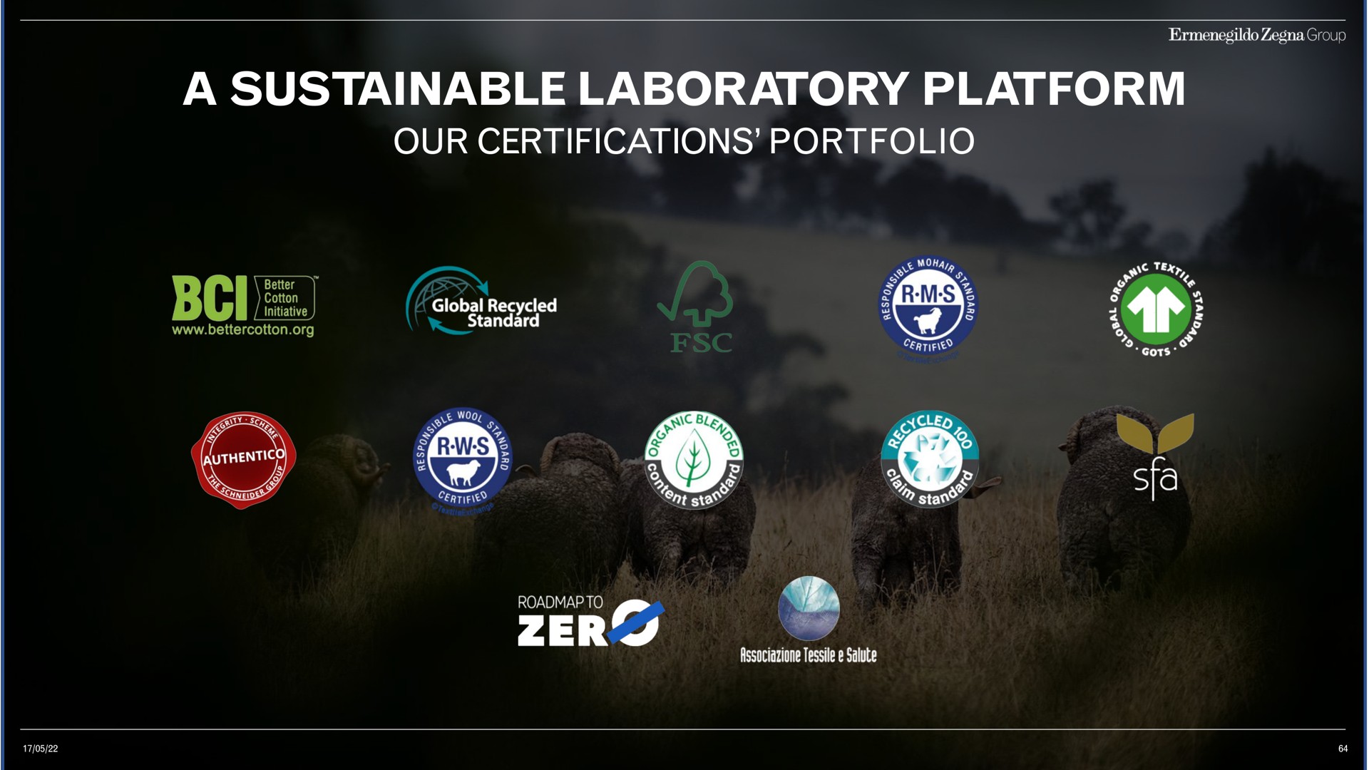 a sustainable laboratory platform our certifications portfolio in | Zegna