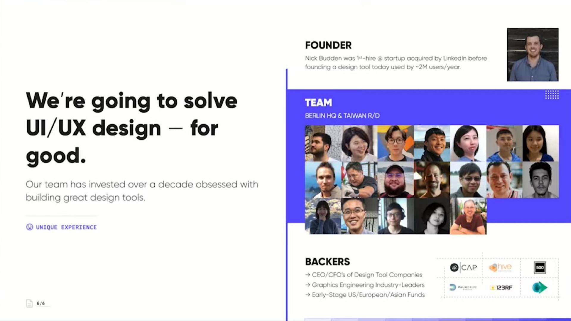 we going to solve design for good our team has invested over a decade obsessed with building great design tools founder backers | Phase
