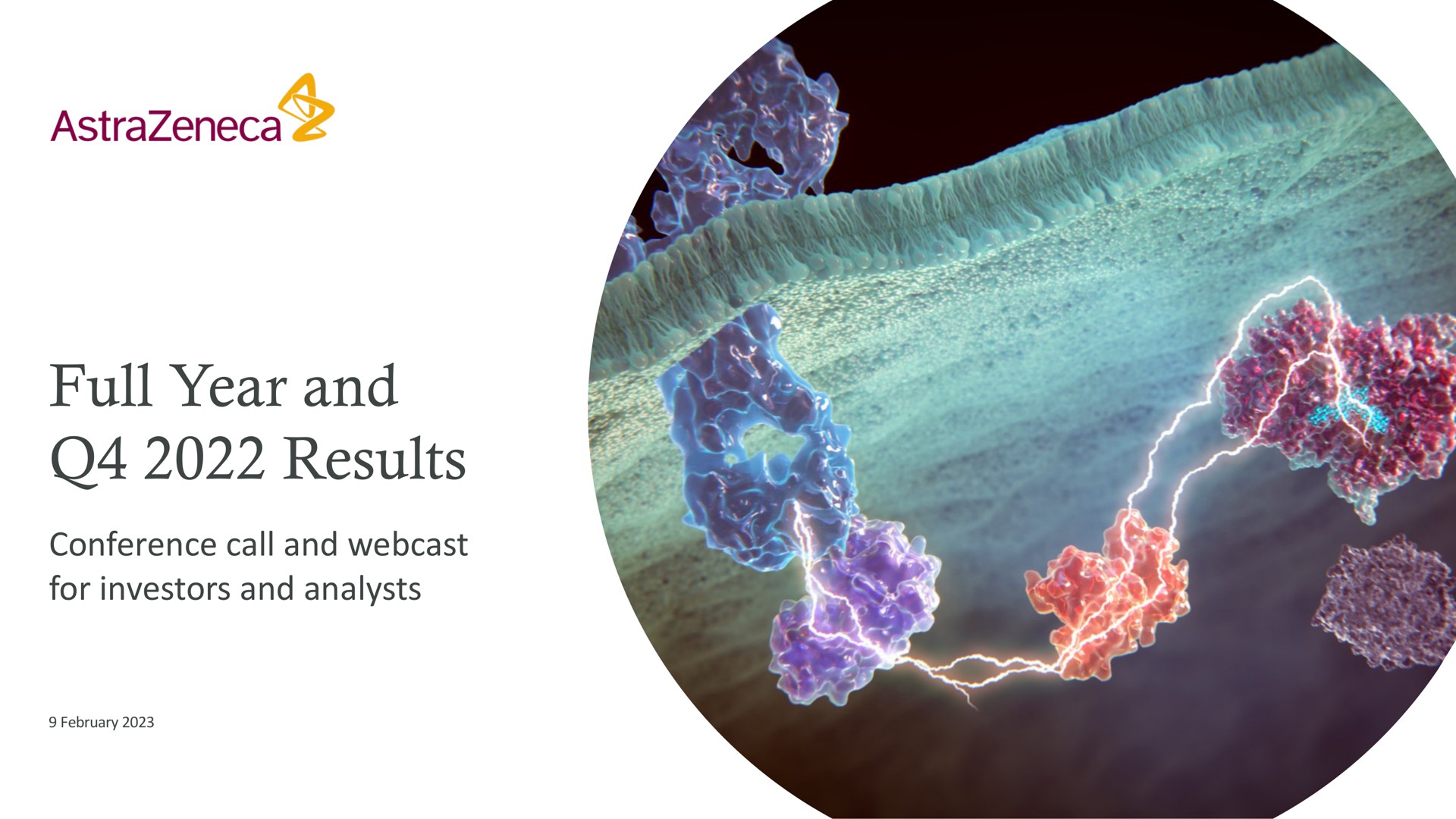 full year and results conference call and for investors and analysts | AstraZeneca