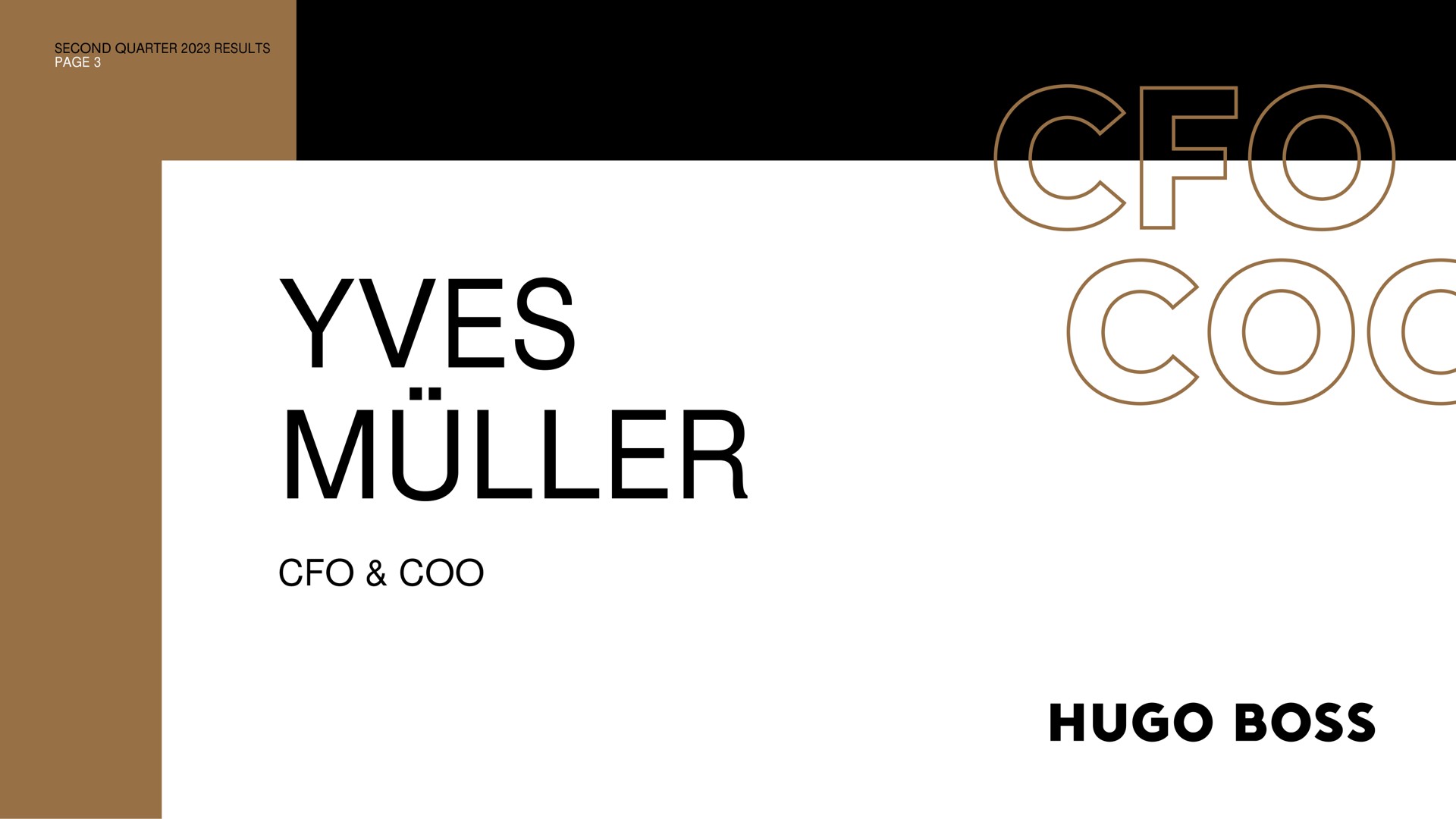 second quarter results page coo muller boss | Hugo Boss