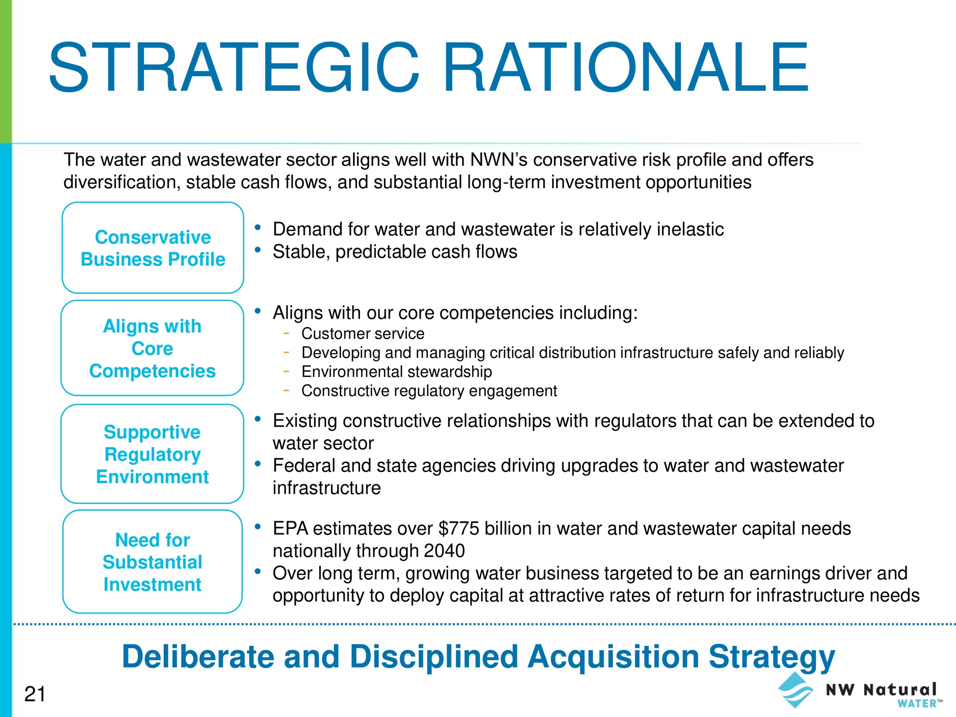 strategic rationale | NW Natural Holdings