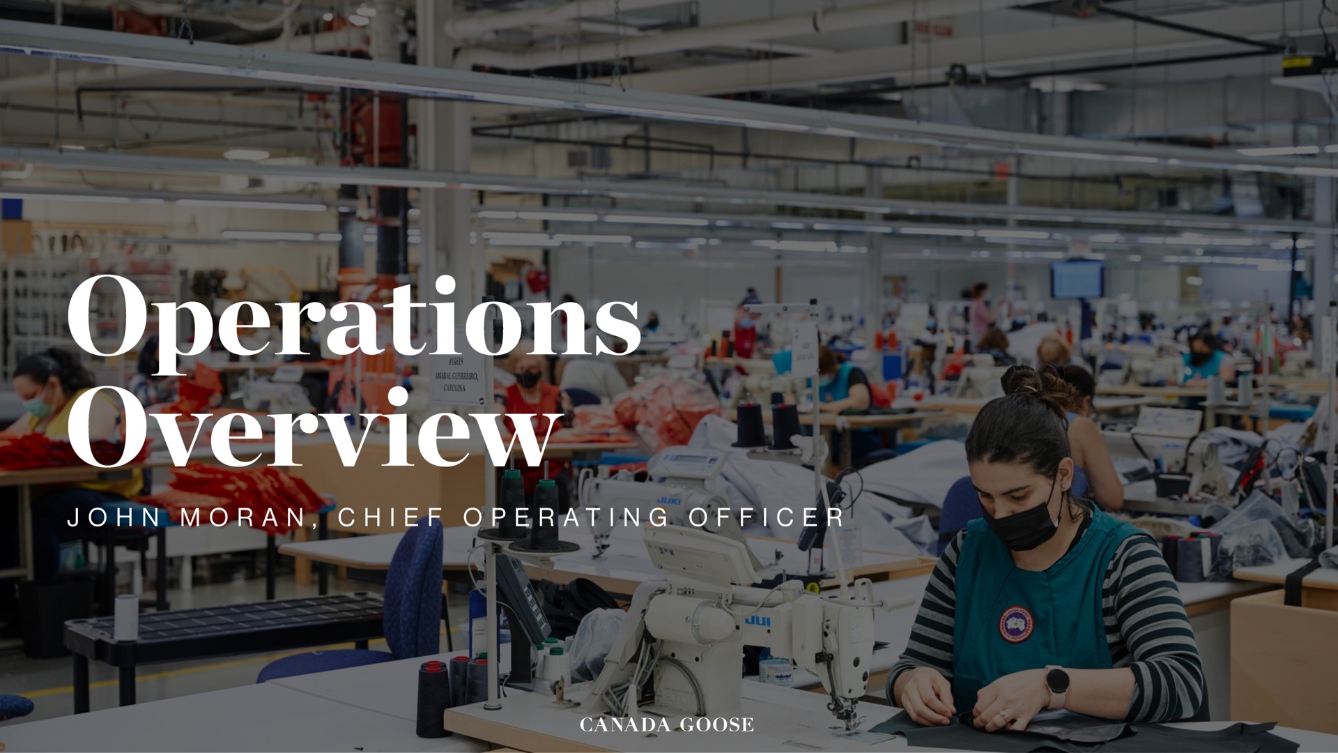 operations overview chief operating officer canada goose | Canada Goose