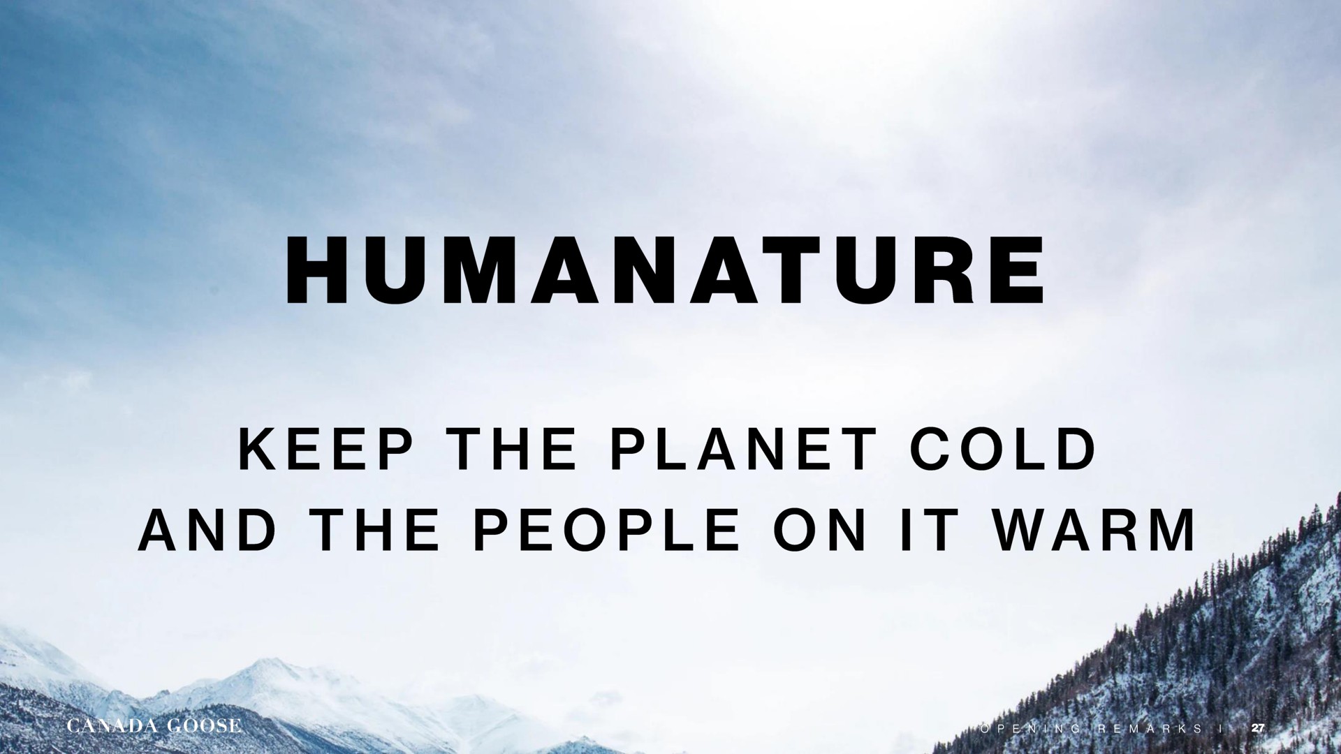keep the planet cold | Canada Goose