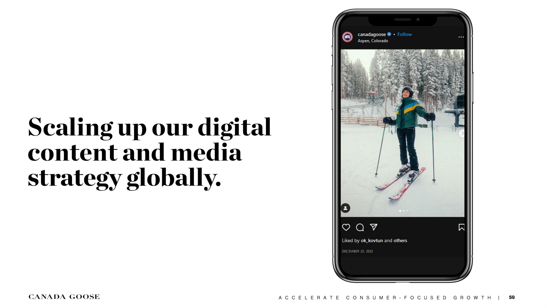 scaling up our digital content and media strategy globally | Canada Goose