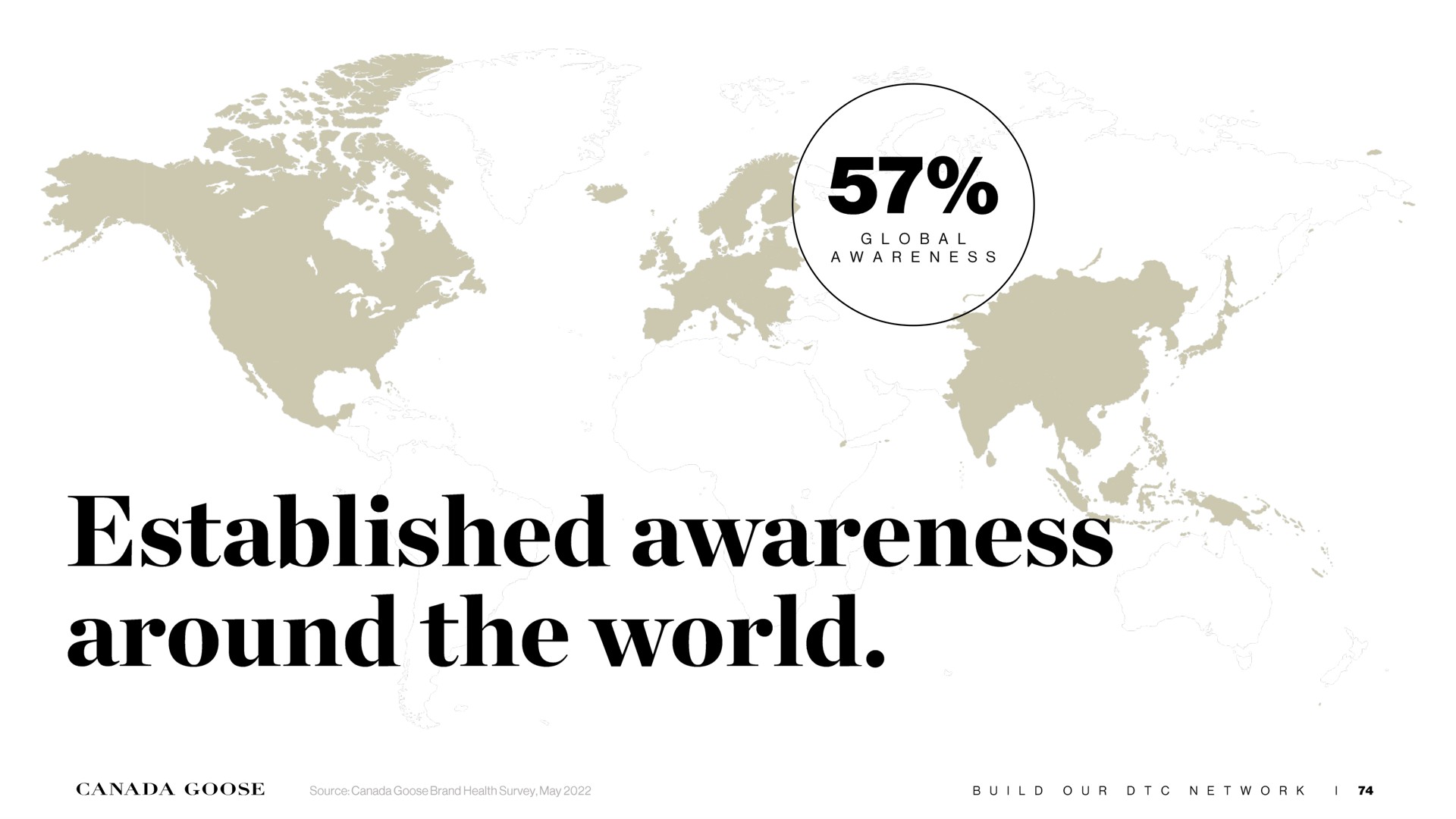 established awareness around the world | Canada Goose