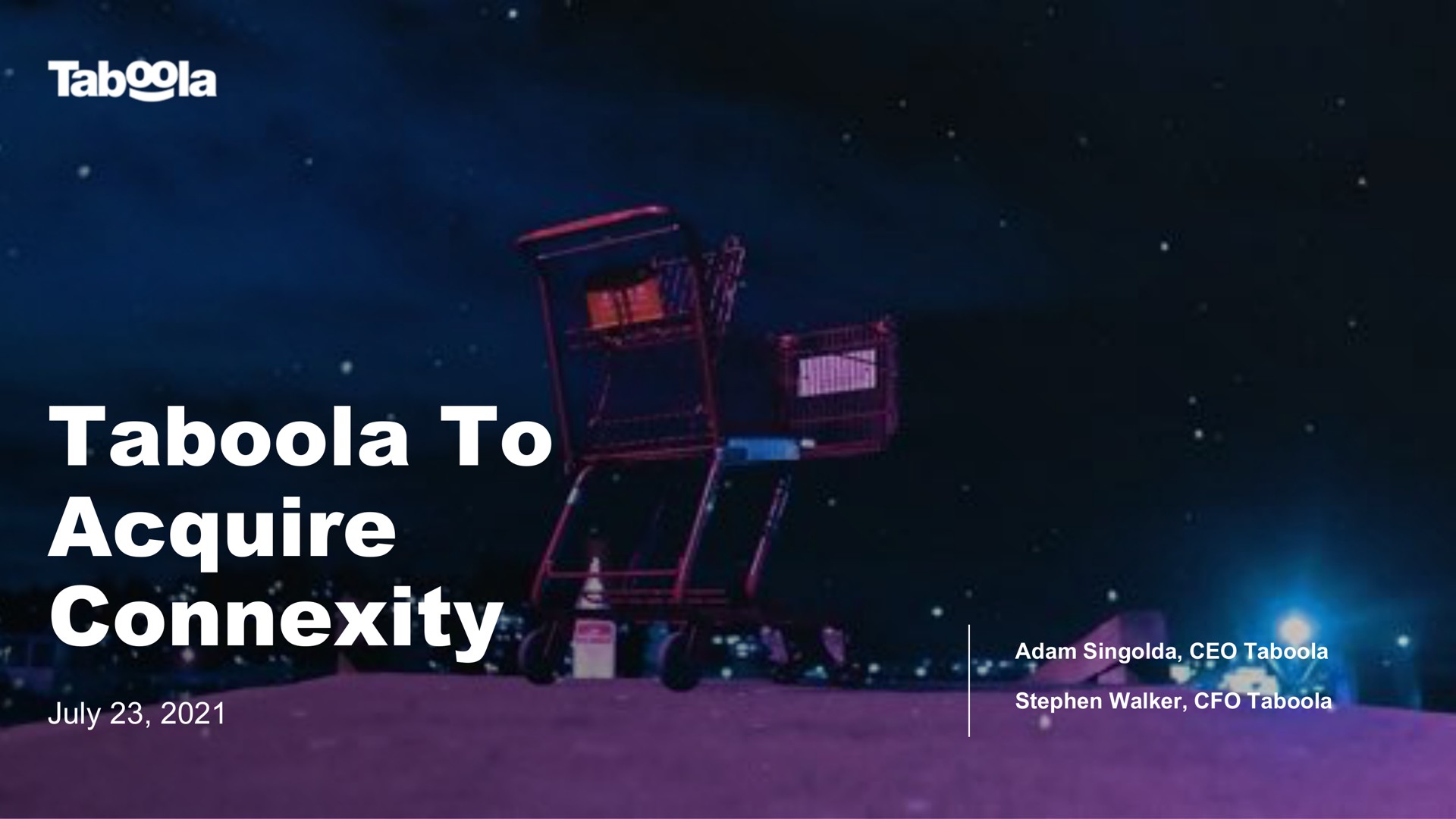 to acquire connexity | Taboola