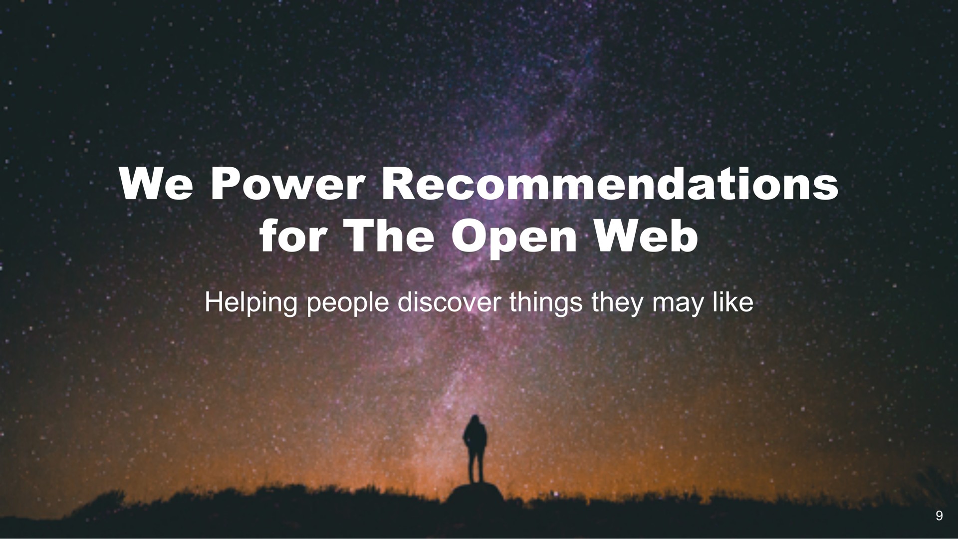 we power recommendations for the open web helping people discover things they may like | Taboola