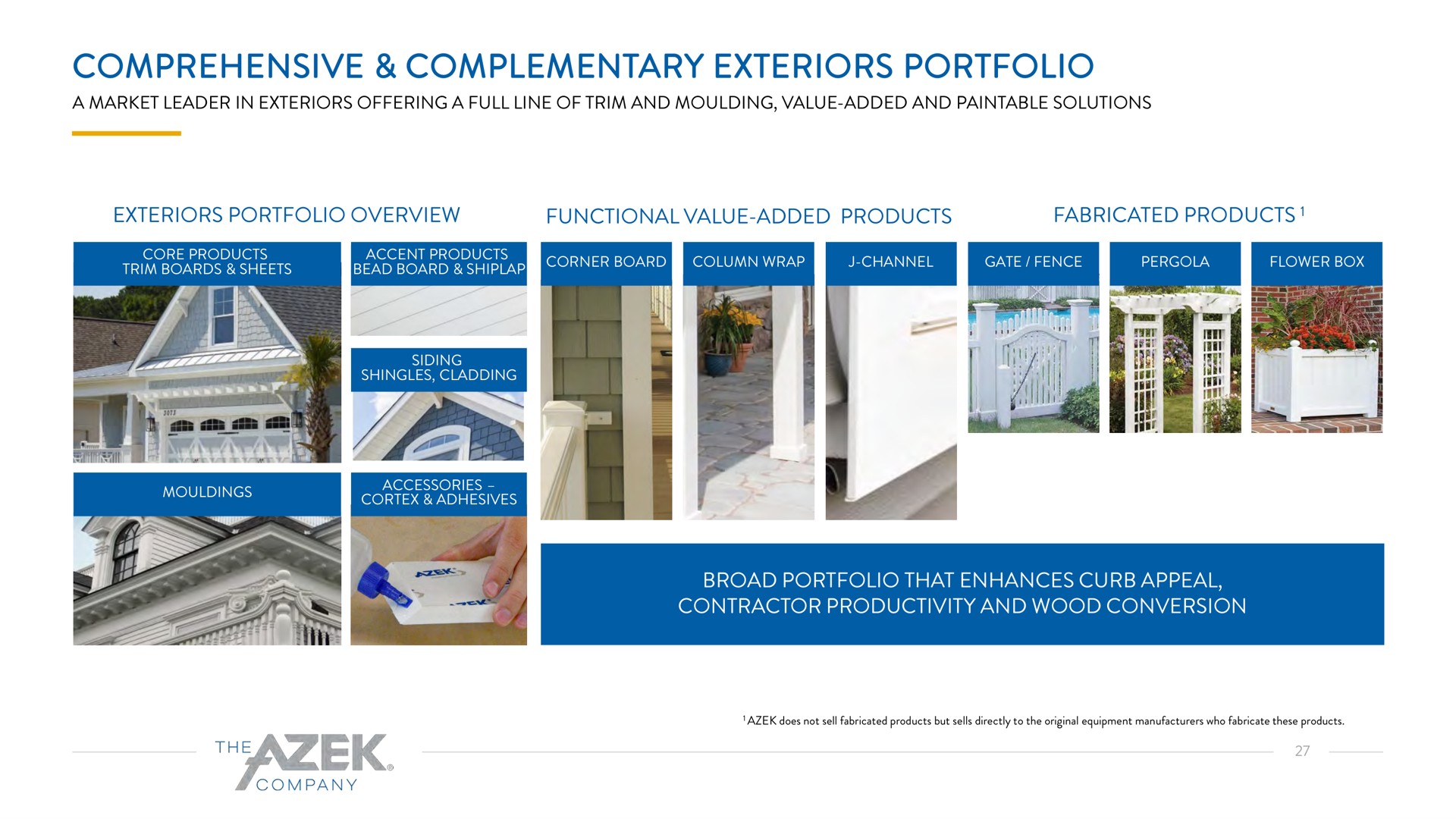 comprehensive complementary exteriors portfolio a | Azek