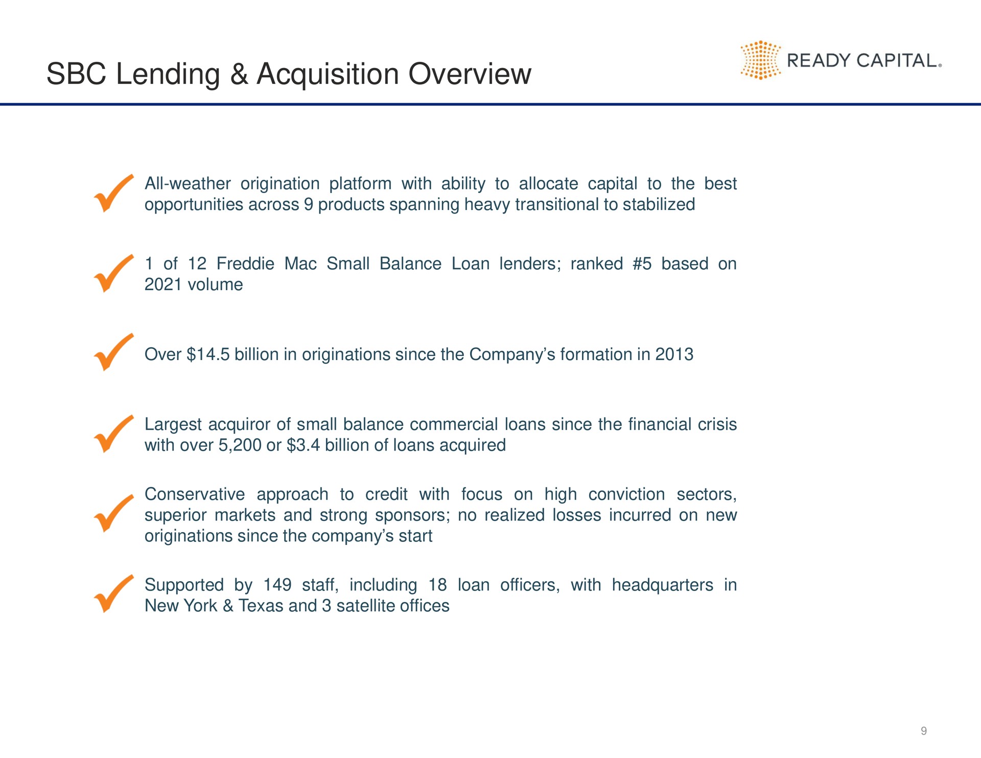 lending acquisition overview ready capital | Ready Capital