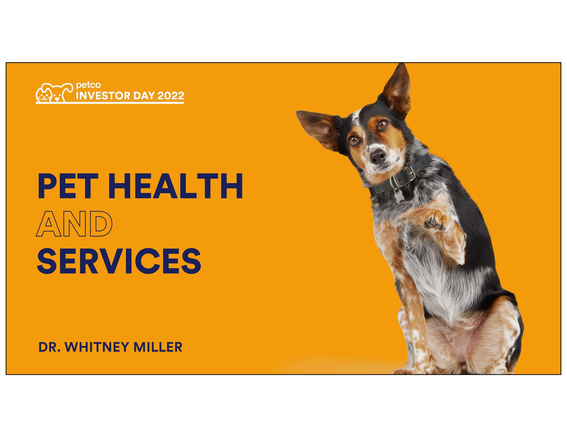 pet health services miller on a investor day | Petco