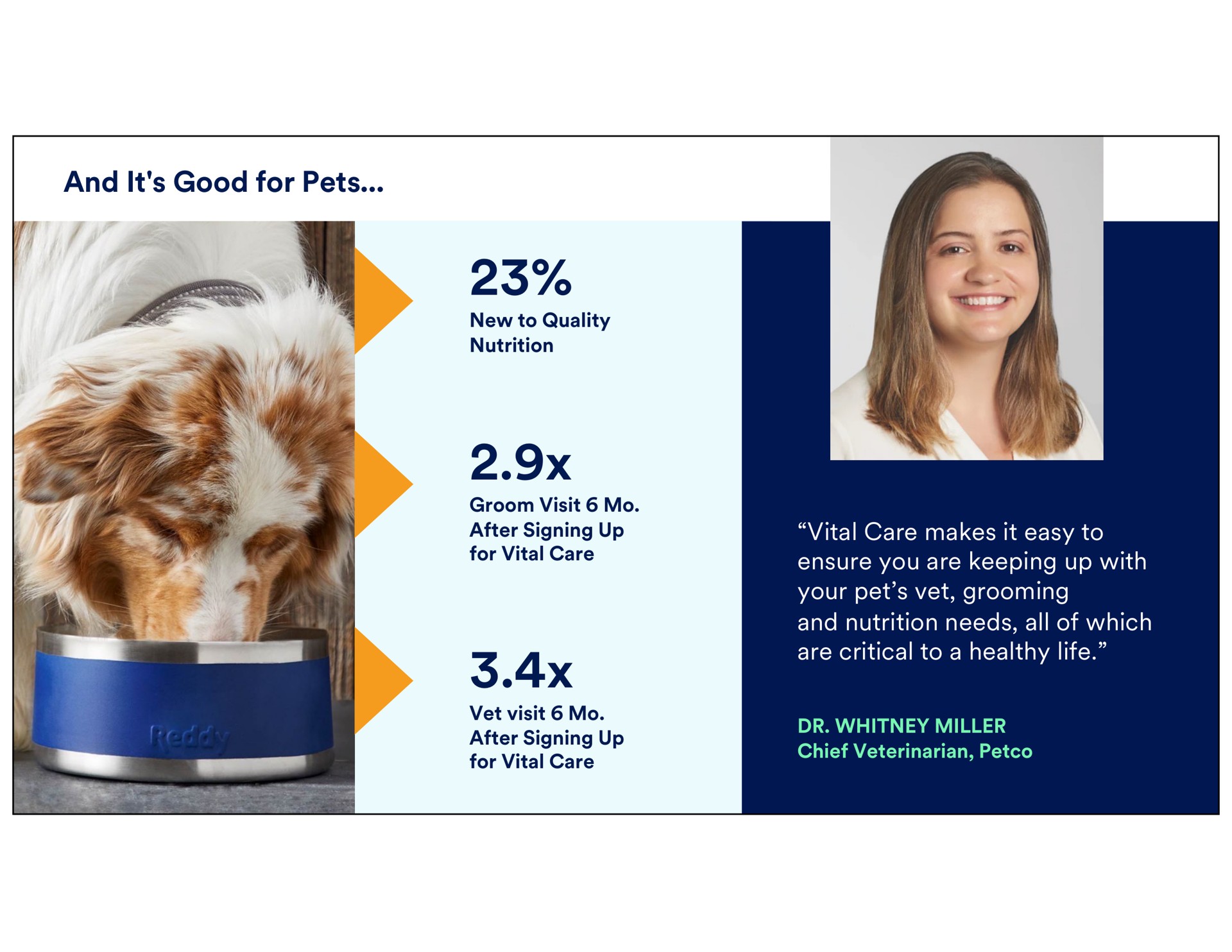 and it good for pets new to quality nutrition groom visit after signing up vital care chief veterinarian vital care makes easy to ensure you are keeping up with your pet vet grooming nutrition needs all of which are critical to a healthy life vet visit after signing up vital care aye | Petco