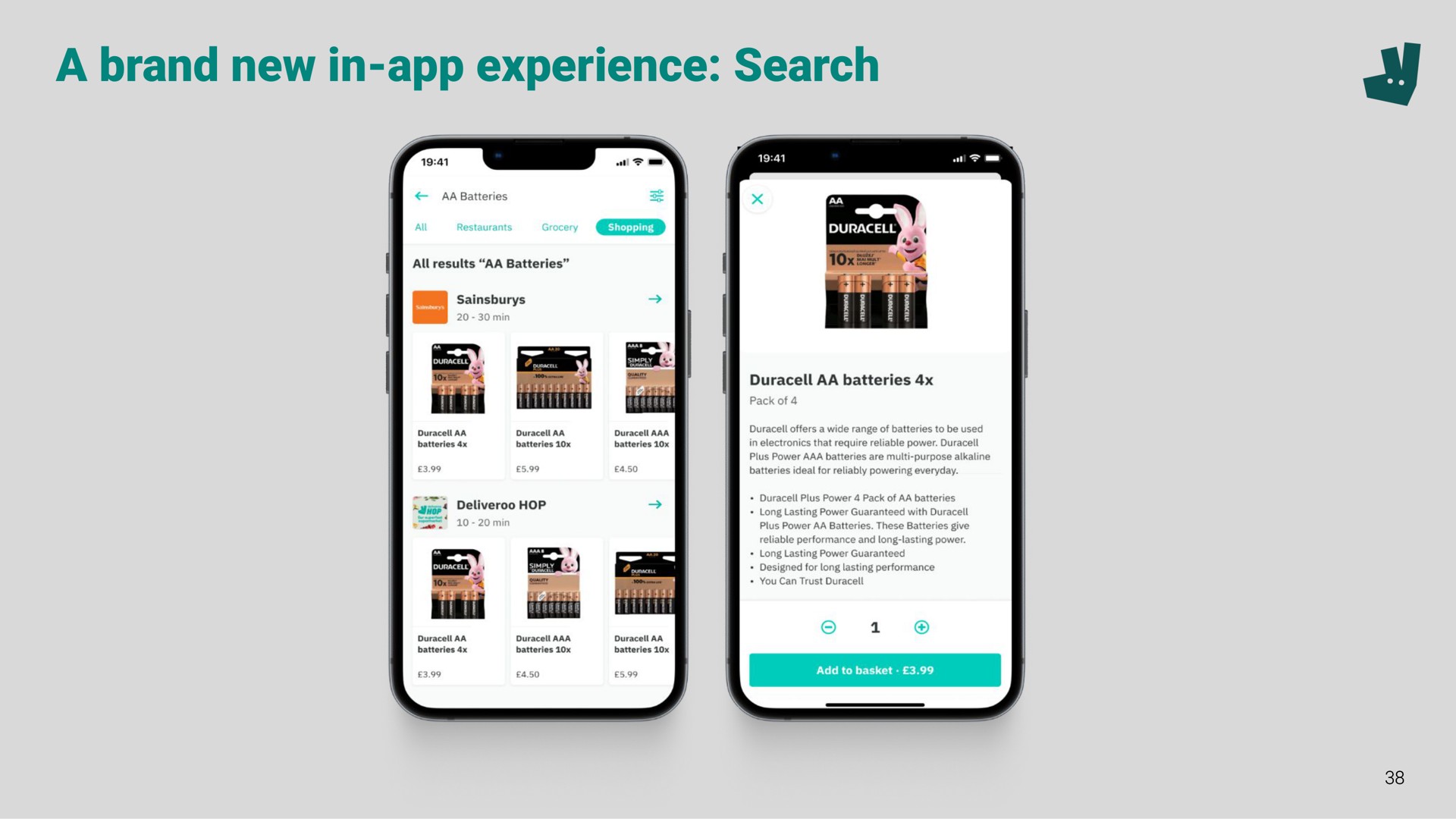a brand new in experience search | Deliveroo
