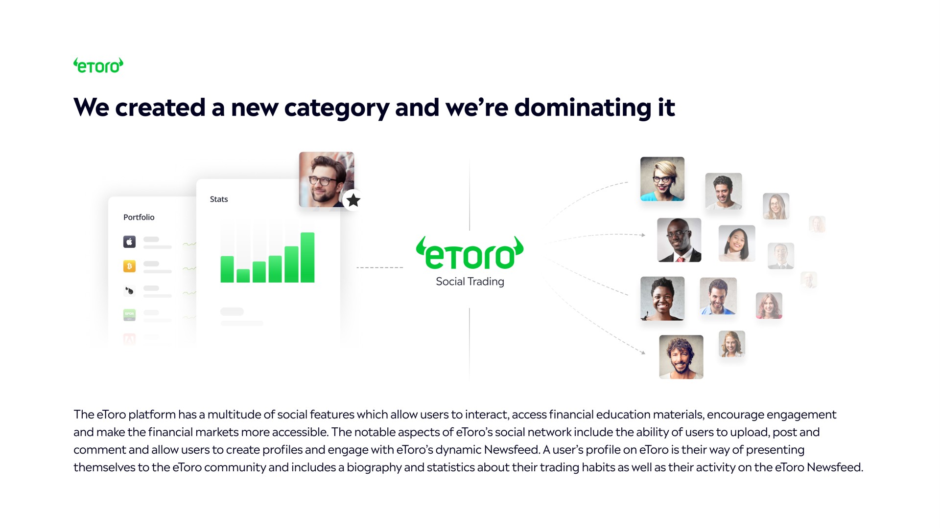 we created a new category and we dominating it | eToro