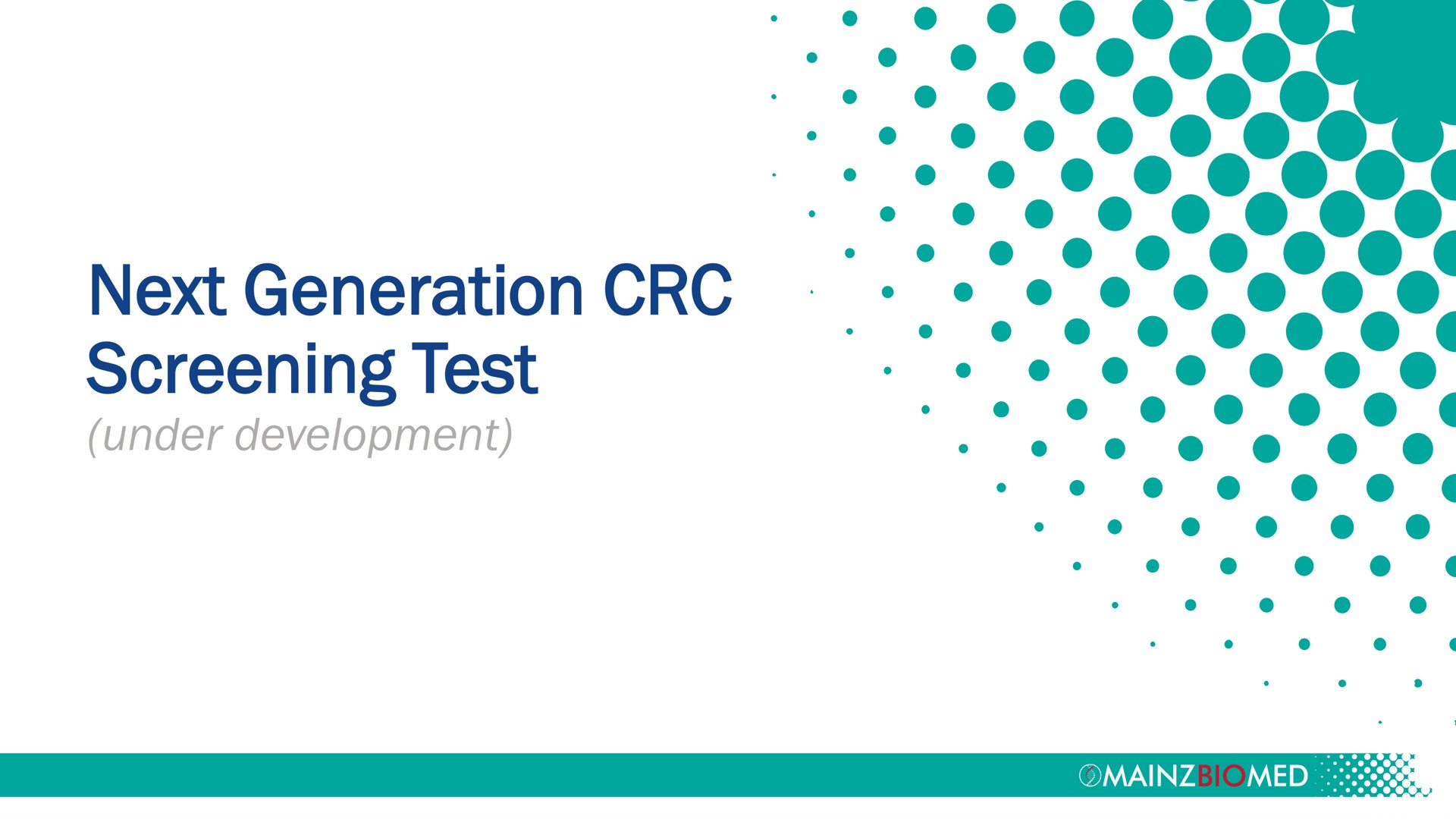next generation screening test under development | Mainz Biomed NV