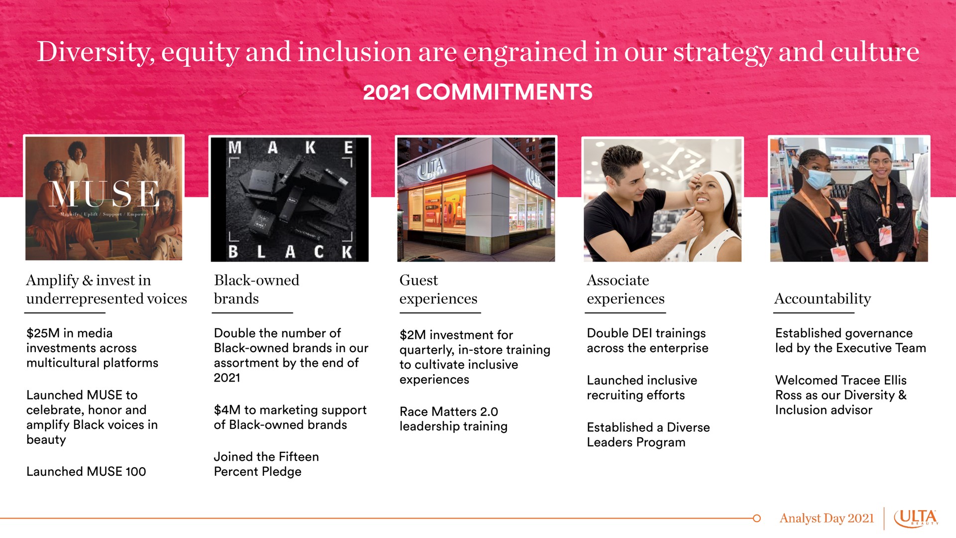 diversity equity and inclusion are engrained in our strategy and culture | Ulta Beauty