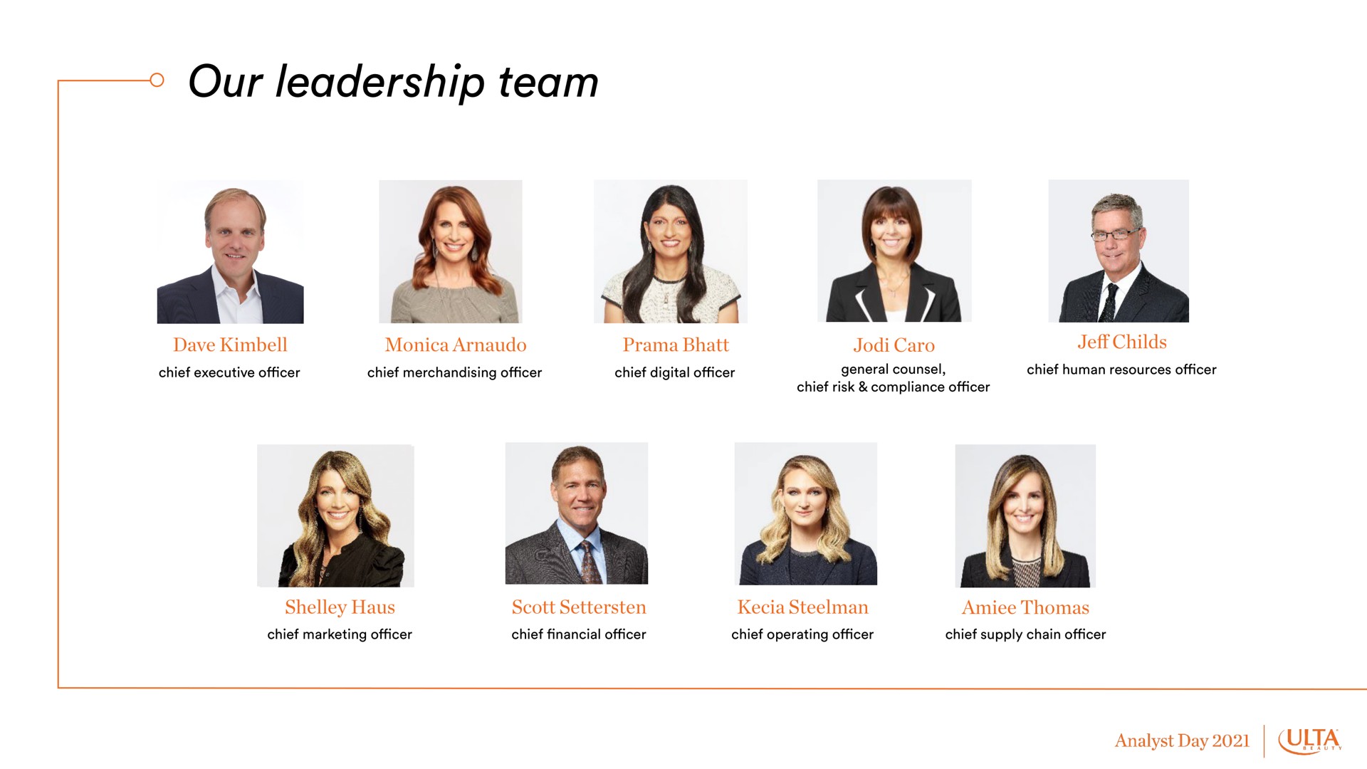 our leadership team | Ulta Beauty