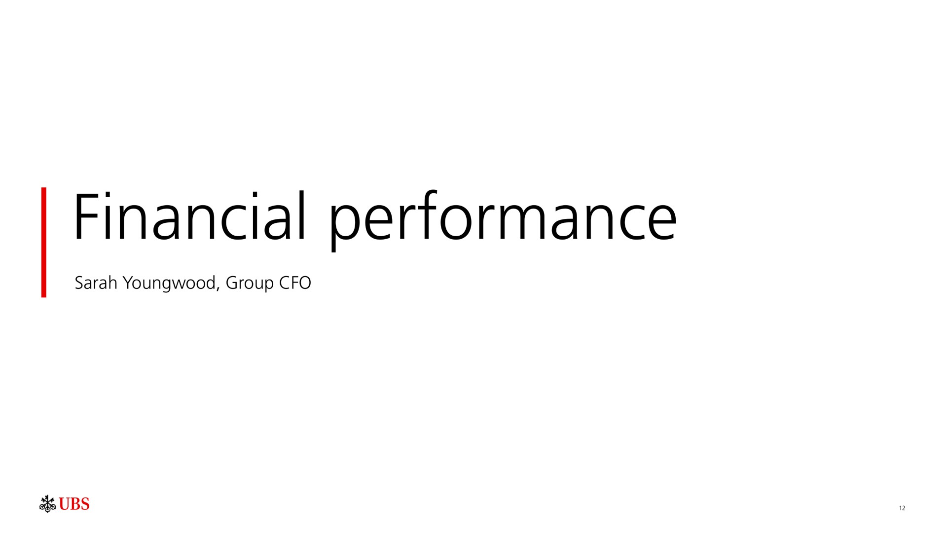 financial performance | UBS