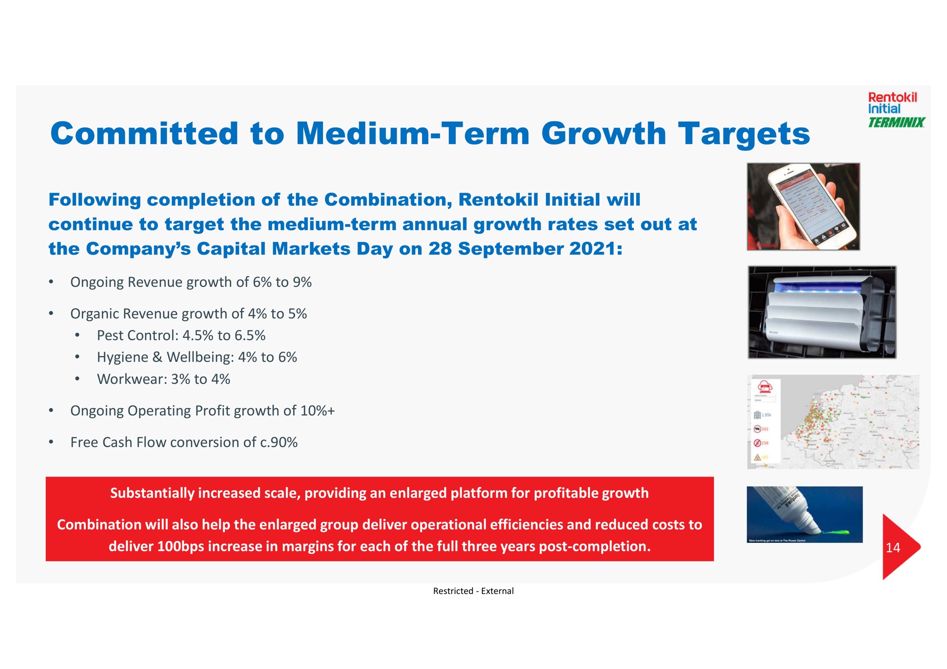 committed to medium term growth targets | Rentokil Initial