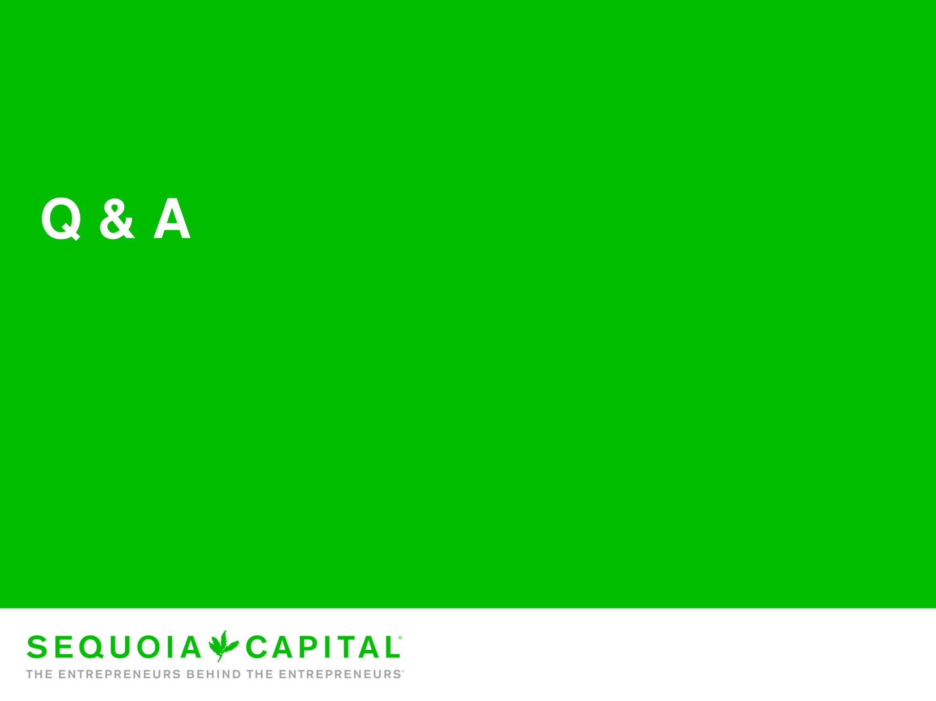 a | Sequoia Capital