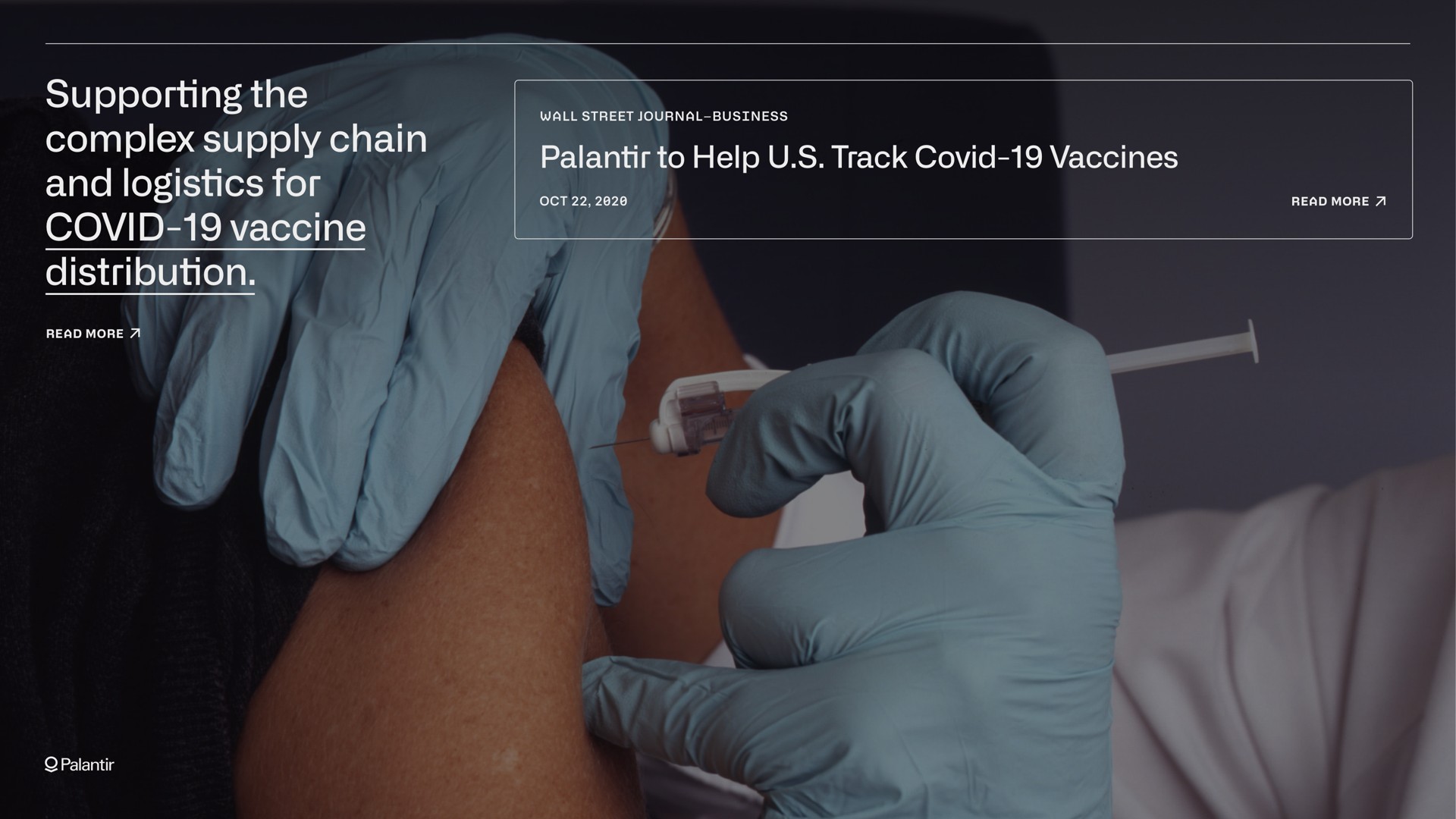 supporting the complex supply chain and logistics for covid vaccine distribution | Palantir