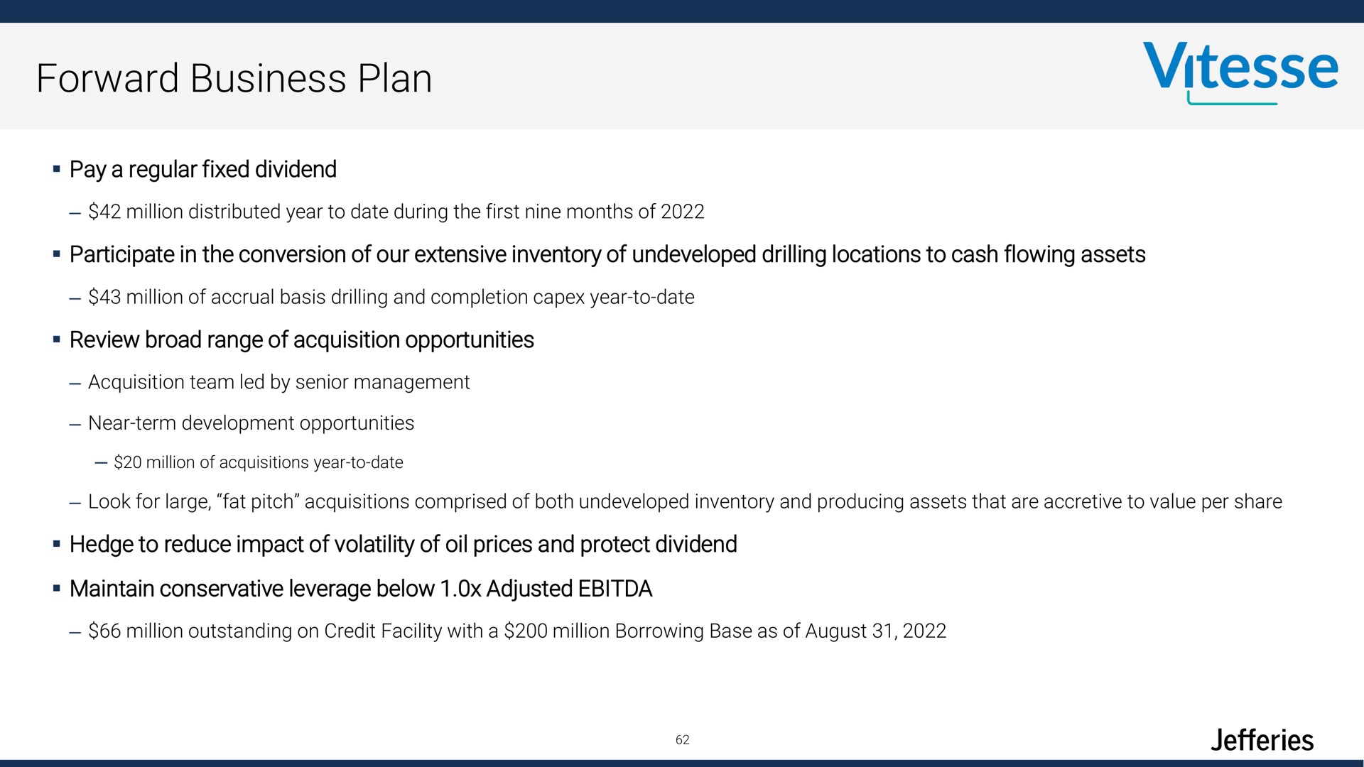 forward business plan a | Jefferies Financial Group