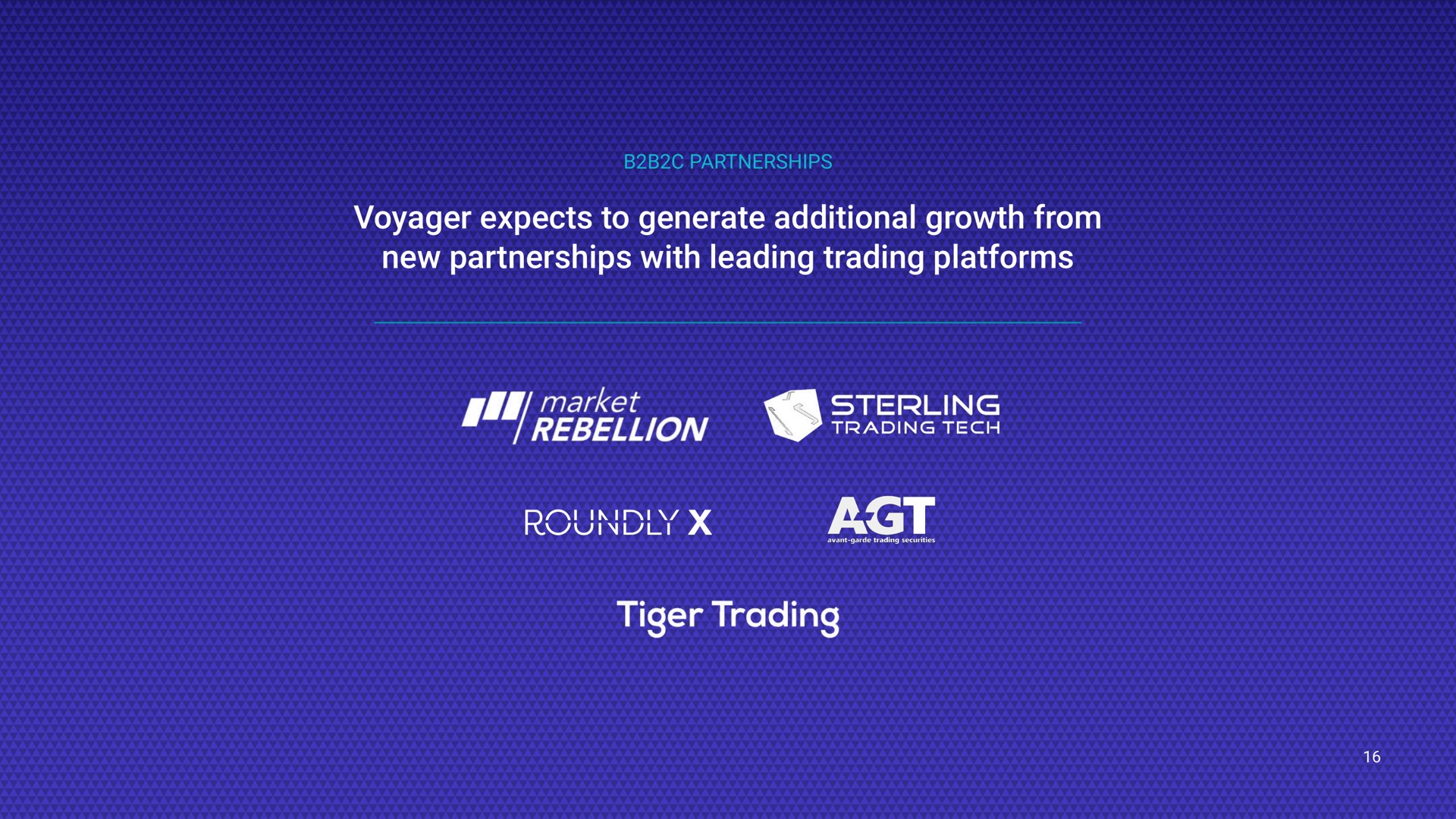 partnerships voyager expects to generate additional growth from new partnerships with leading trading platforms roundly tiger | Voyager Digital