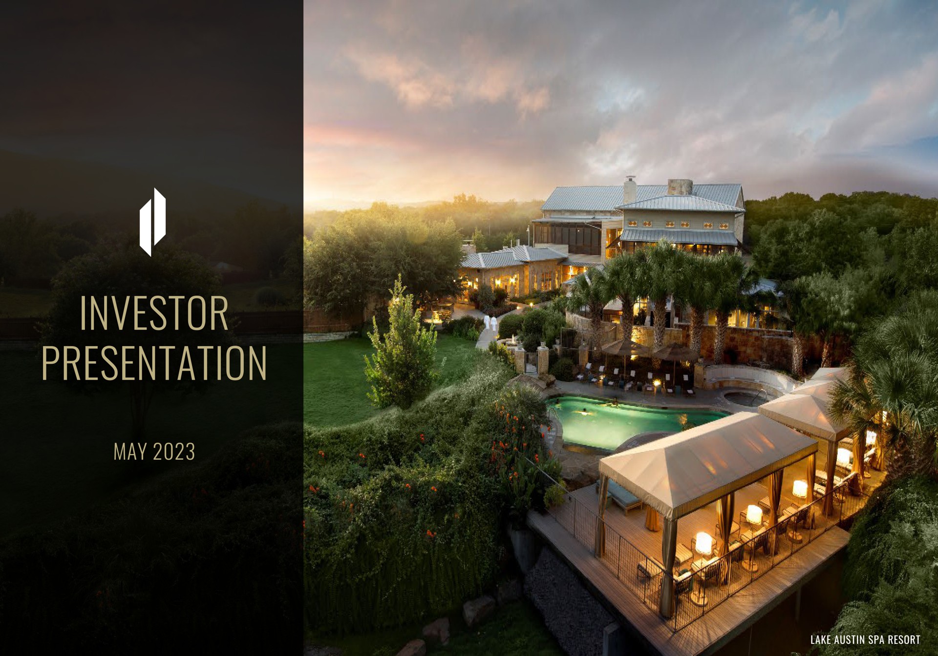 investor presentation may lake spa resort | DiamondRock Hospitality