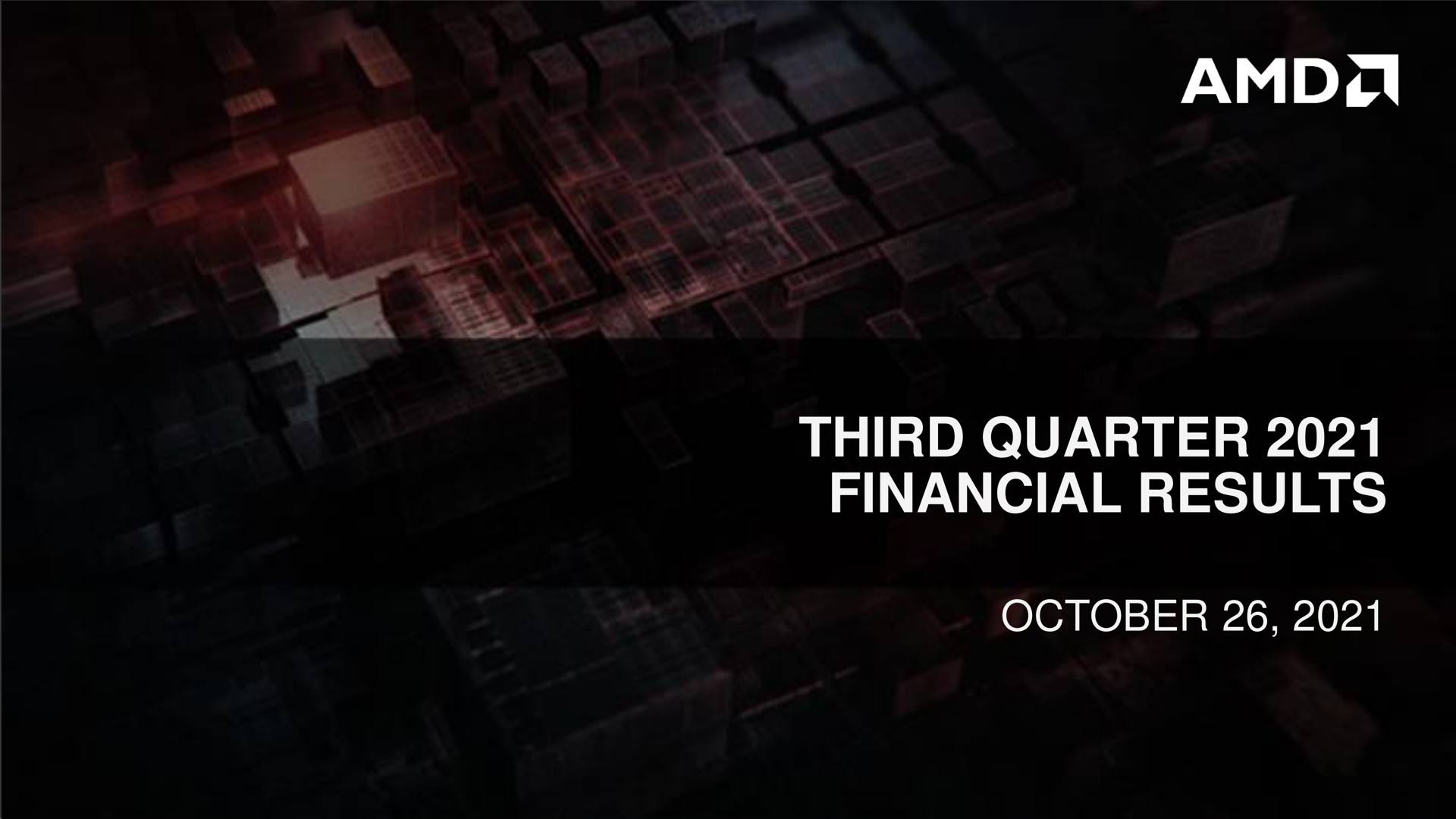 third quarter financial results | AMD
