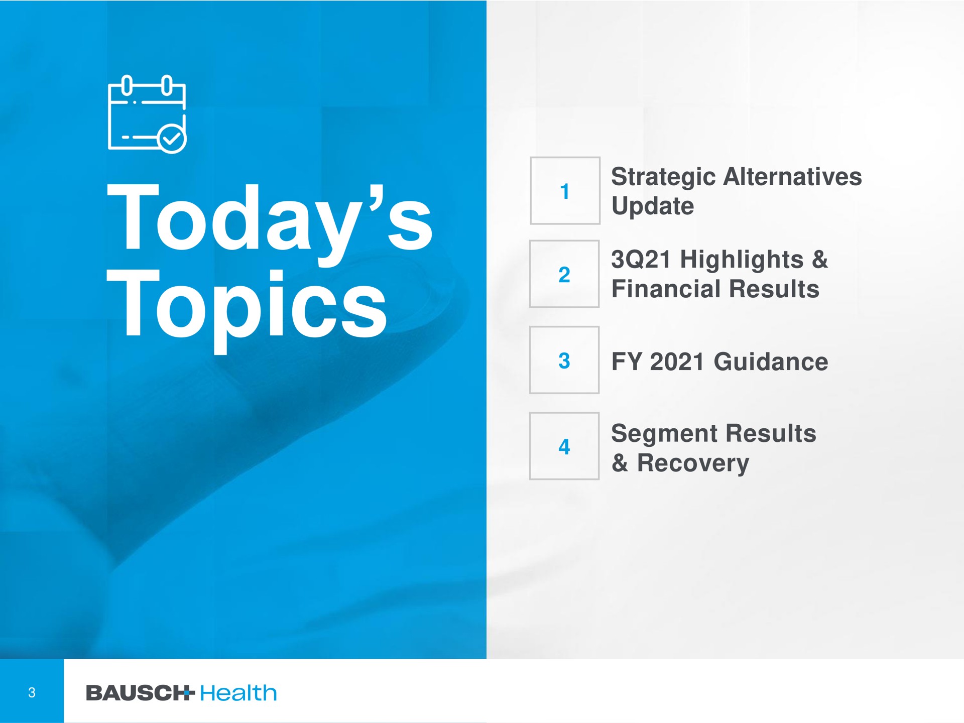 today topics | Bausch Health Companies