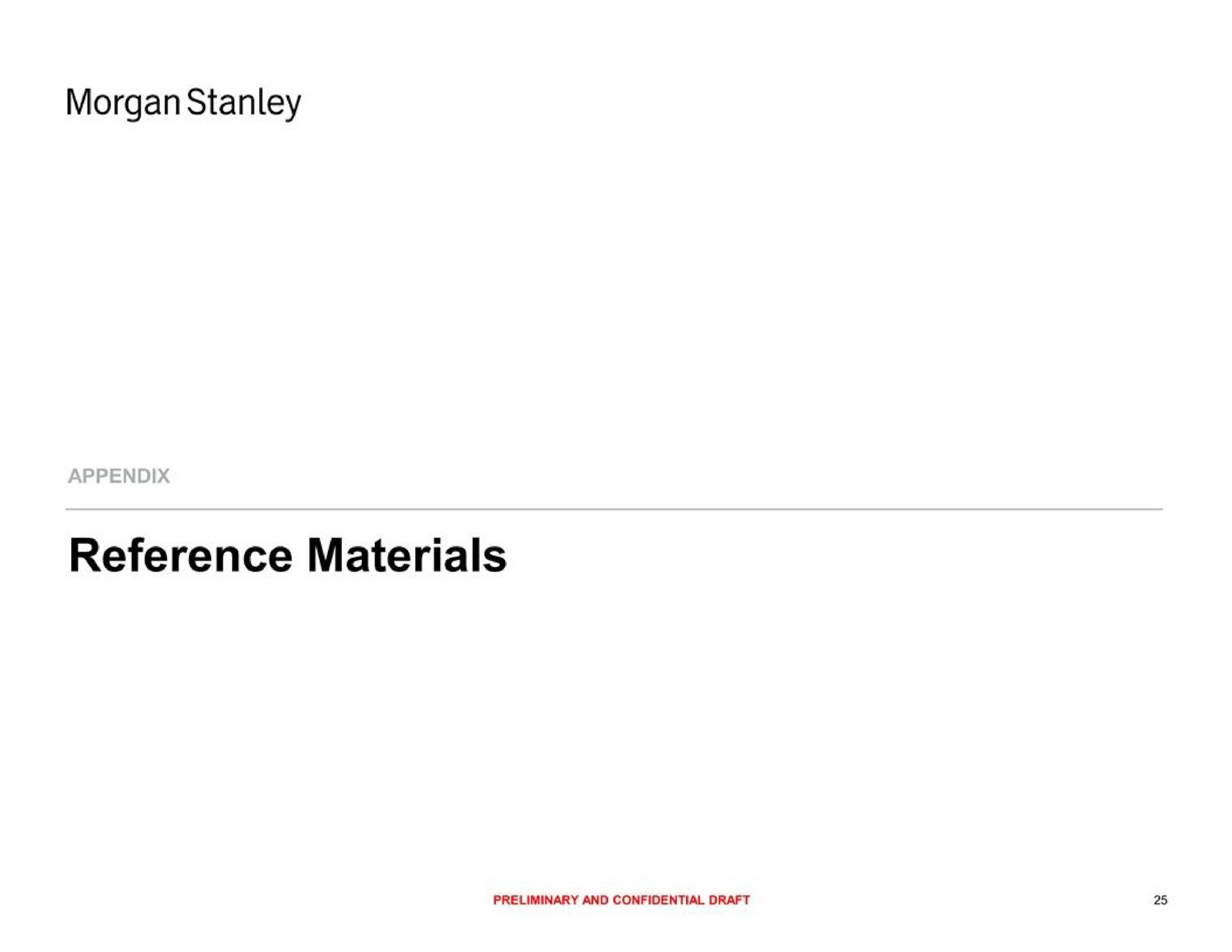 morgan reference materials | Morgan Stanley