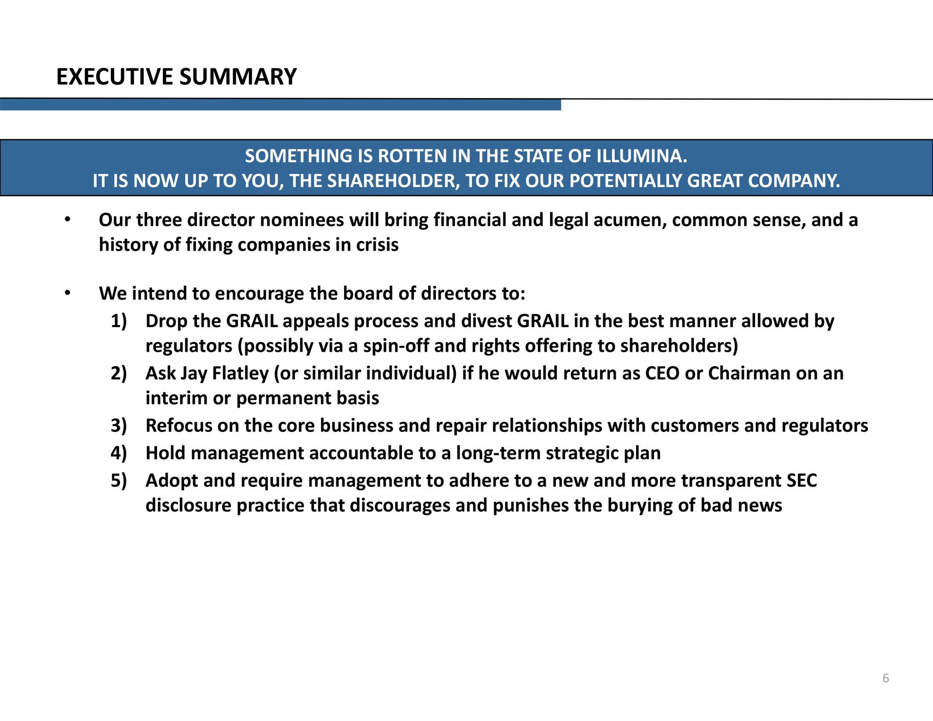 executive summary | Icahn Enterprises