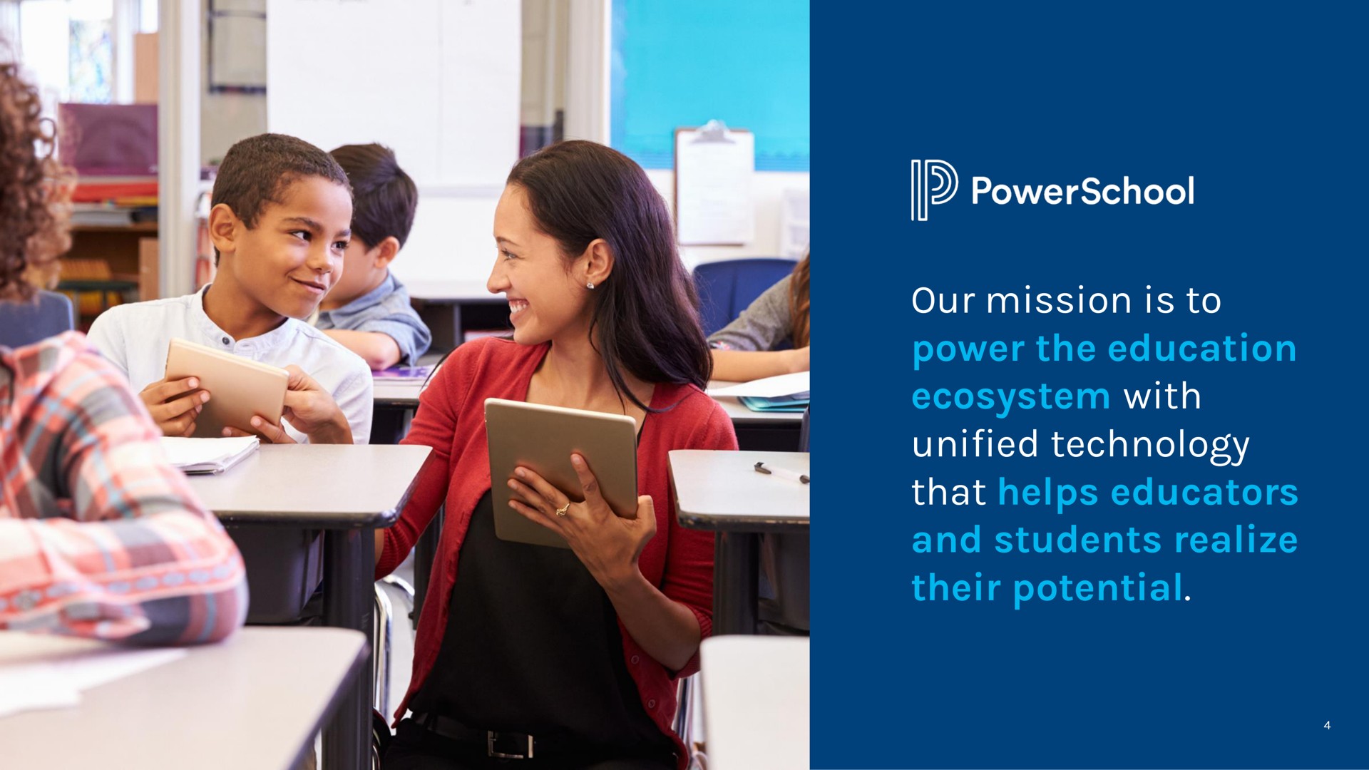 our mission is to power the education ecosystem with unified technology that helps educators and students realize their potential | PowerSchool