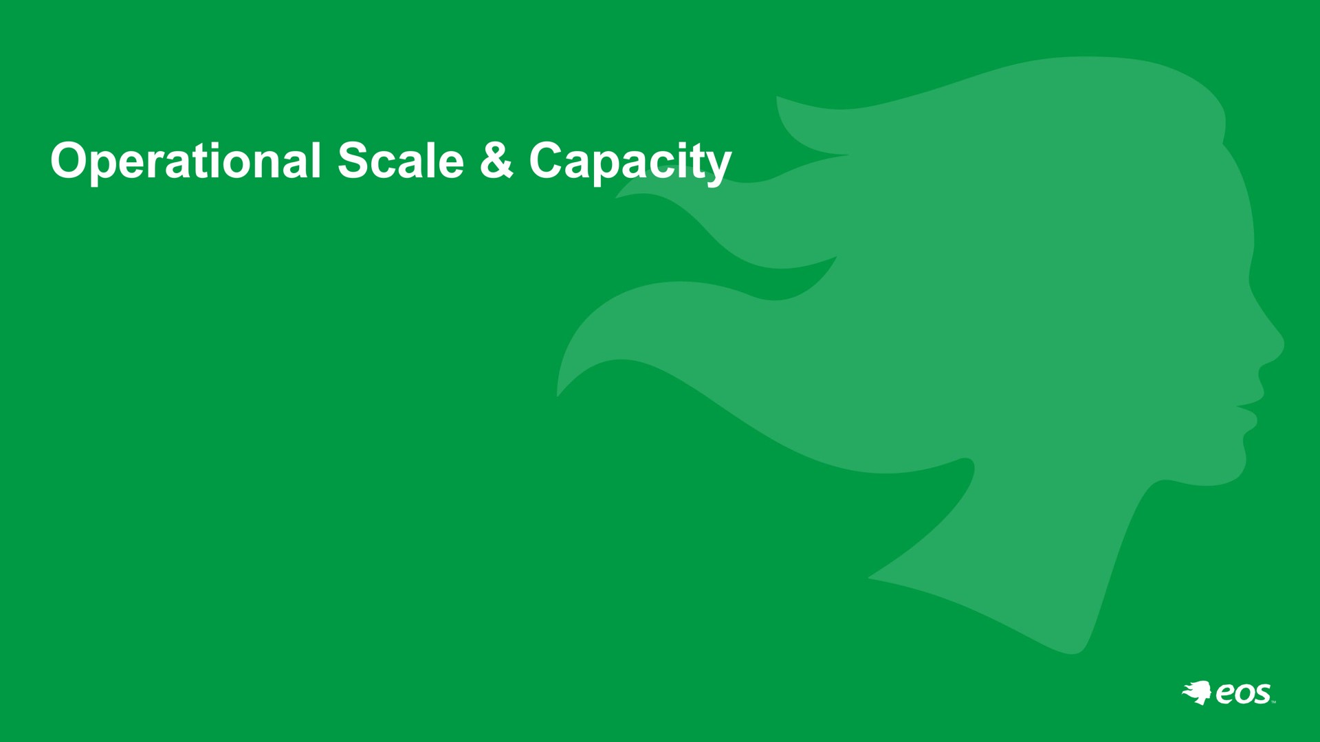 operational scale capacity | Eos Energy