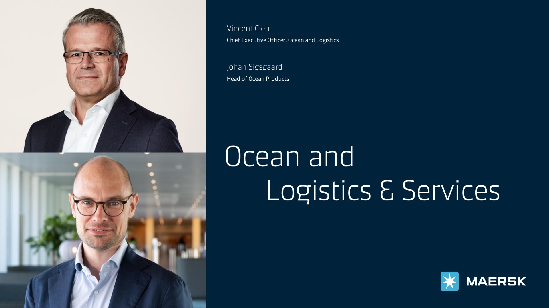 ocean and logistics services be | Maersk