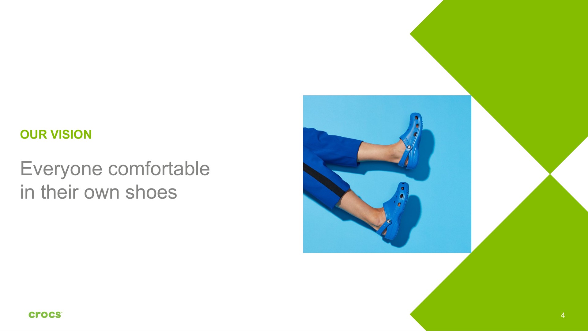 our vision everyone comfortable in their own shoes | Crocs