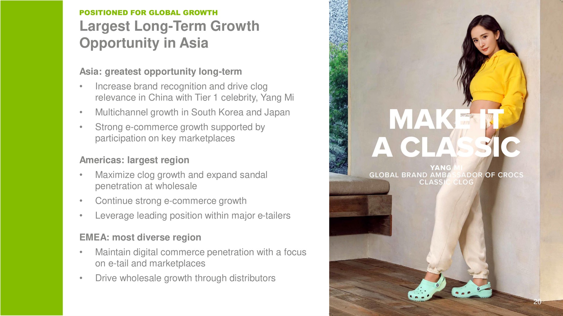 long term growth opportunity in | Crocs