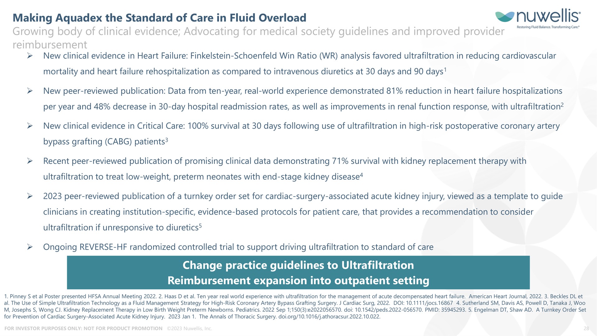 making the standard of care in fluid overload | Nuwellis