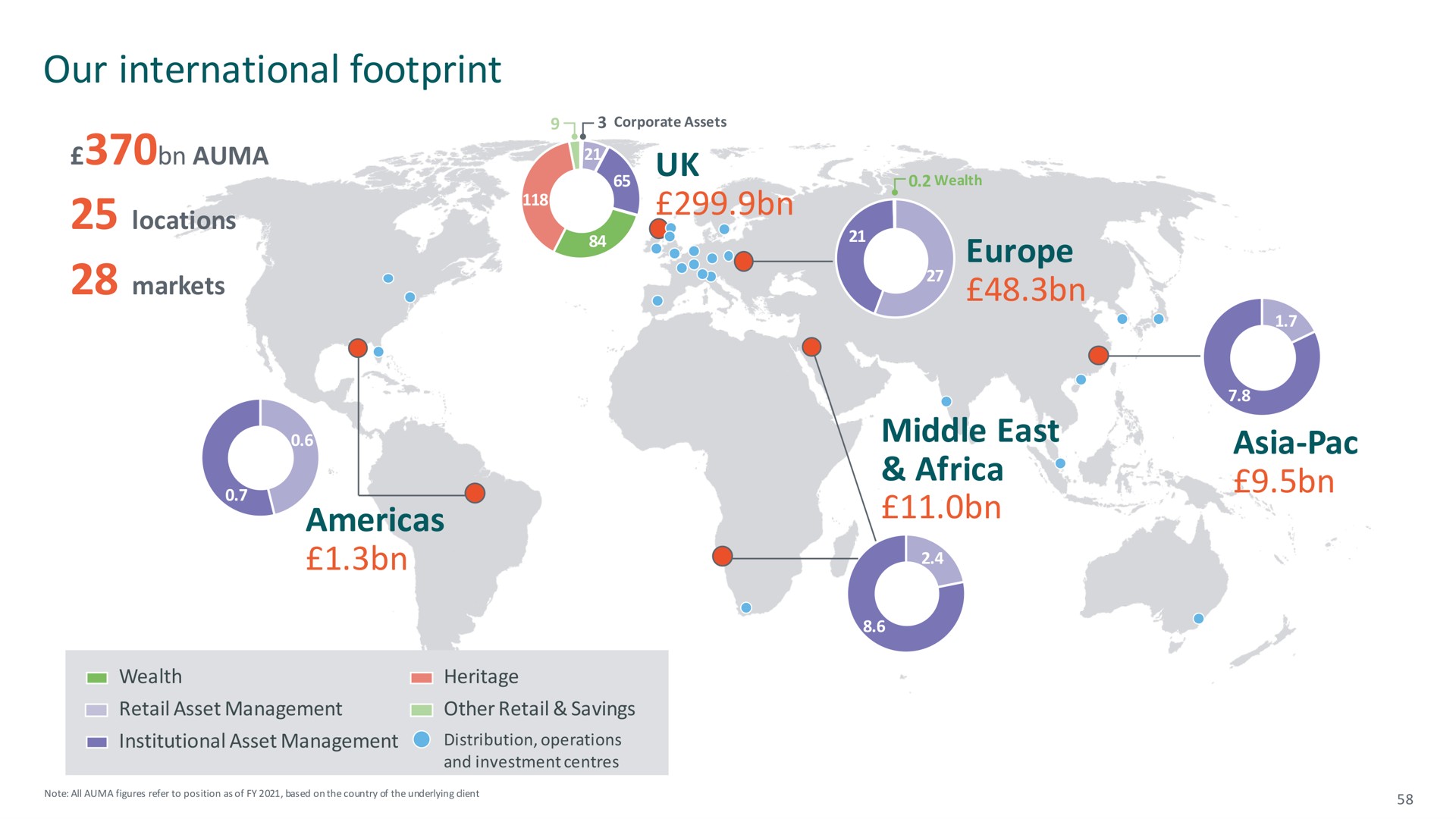 our international footprint | M&G
