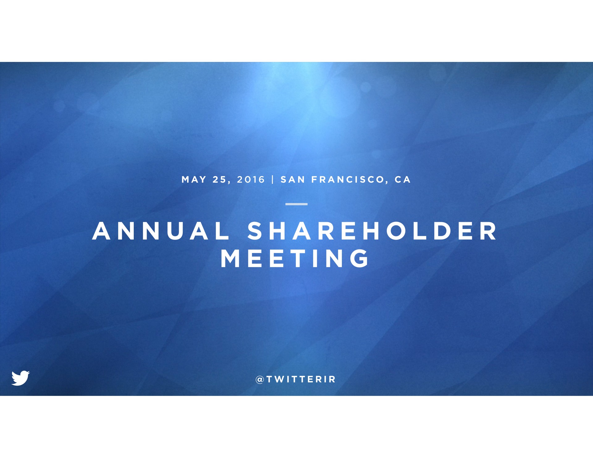 a a a i annual shareholder meeting | Twitter