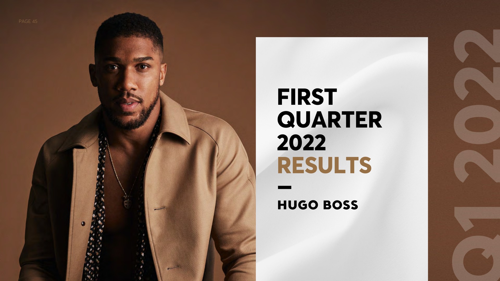 page first quarter results i boss | Hugo Boss