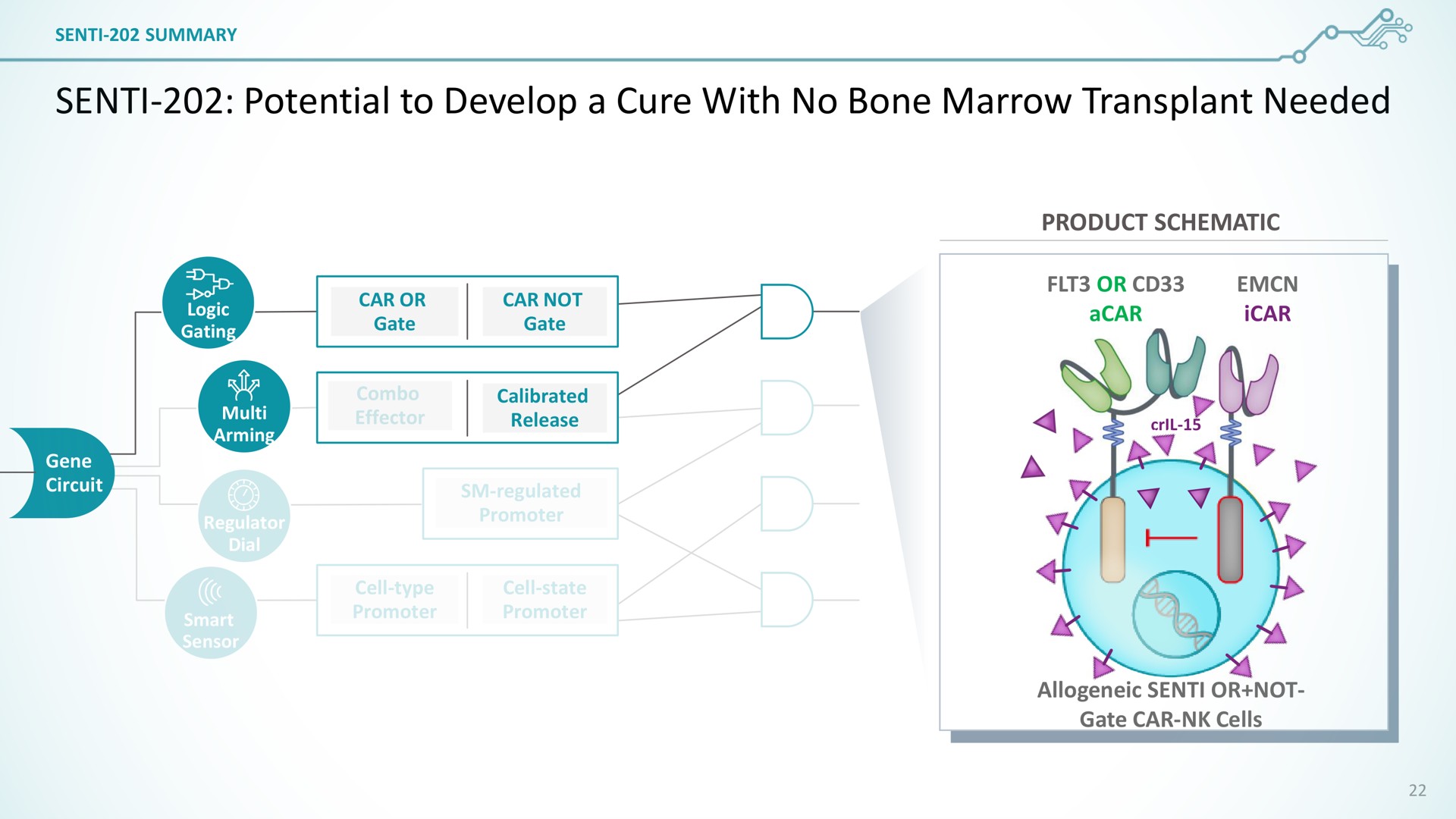 senti potential to develop a cure with no bone marrow transplant needed | SentiBio