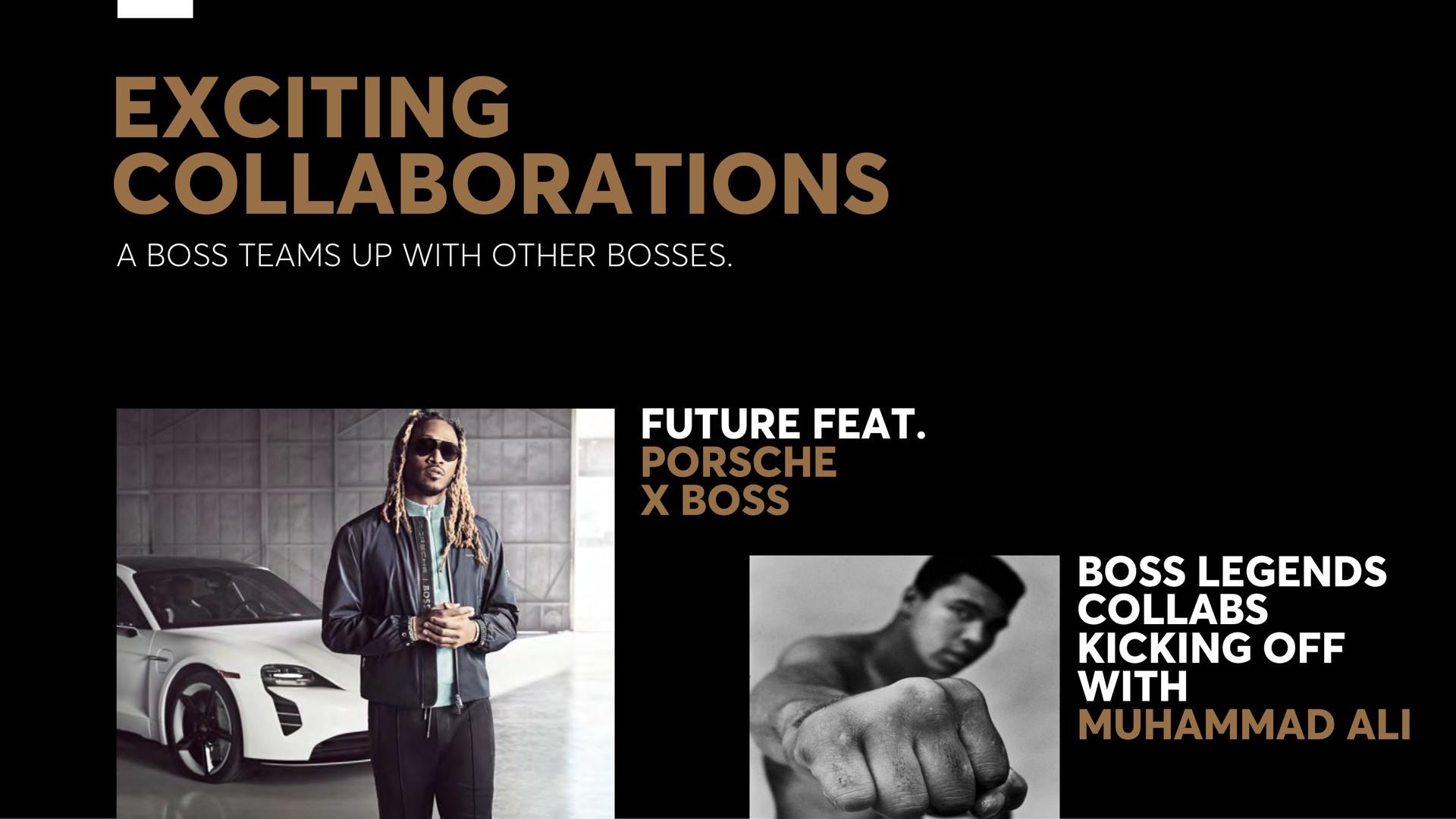exciting collaborations future feat boss boss legends kicking off with | Hugo Boss