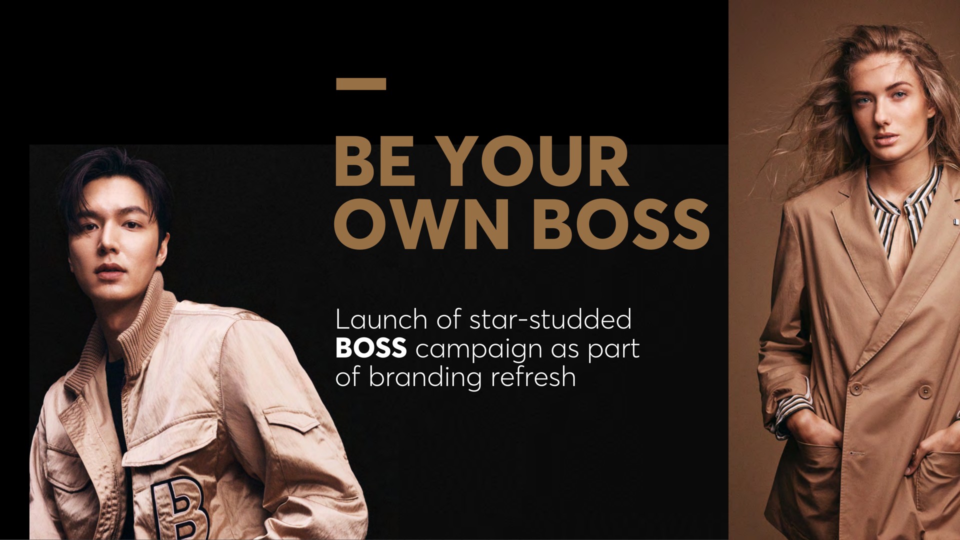 be your own boss launch of star studded boss campaign as part of branding refresh | Hugo Boss