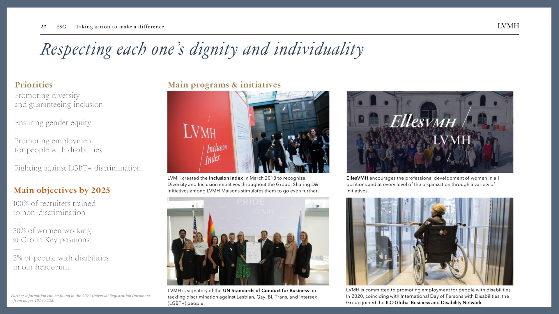 respecting each one dignity and individuality | LVMH